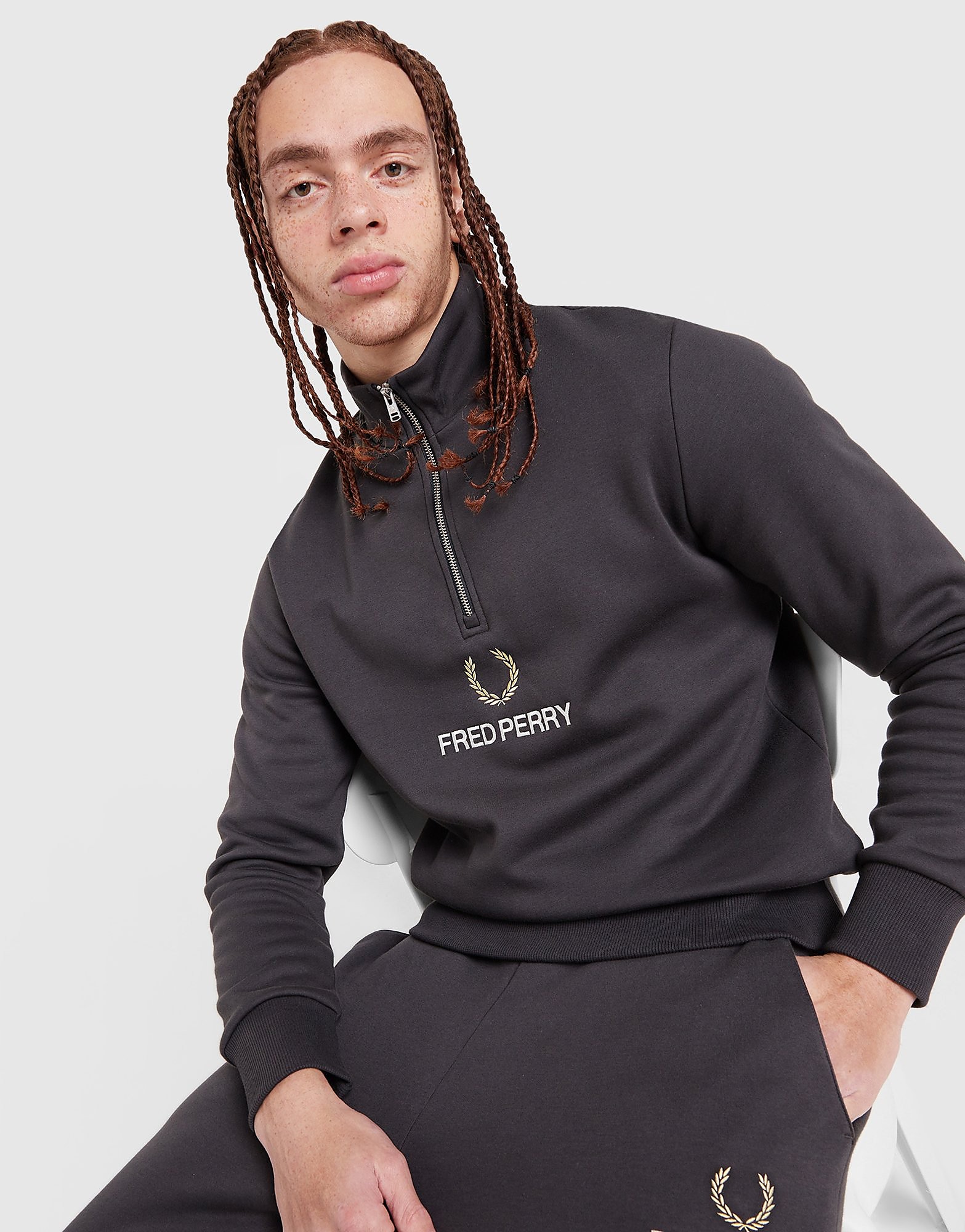 Fred Perry Original Stack 12 Zip Sweatshirt - vue 1