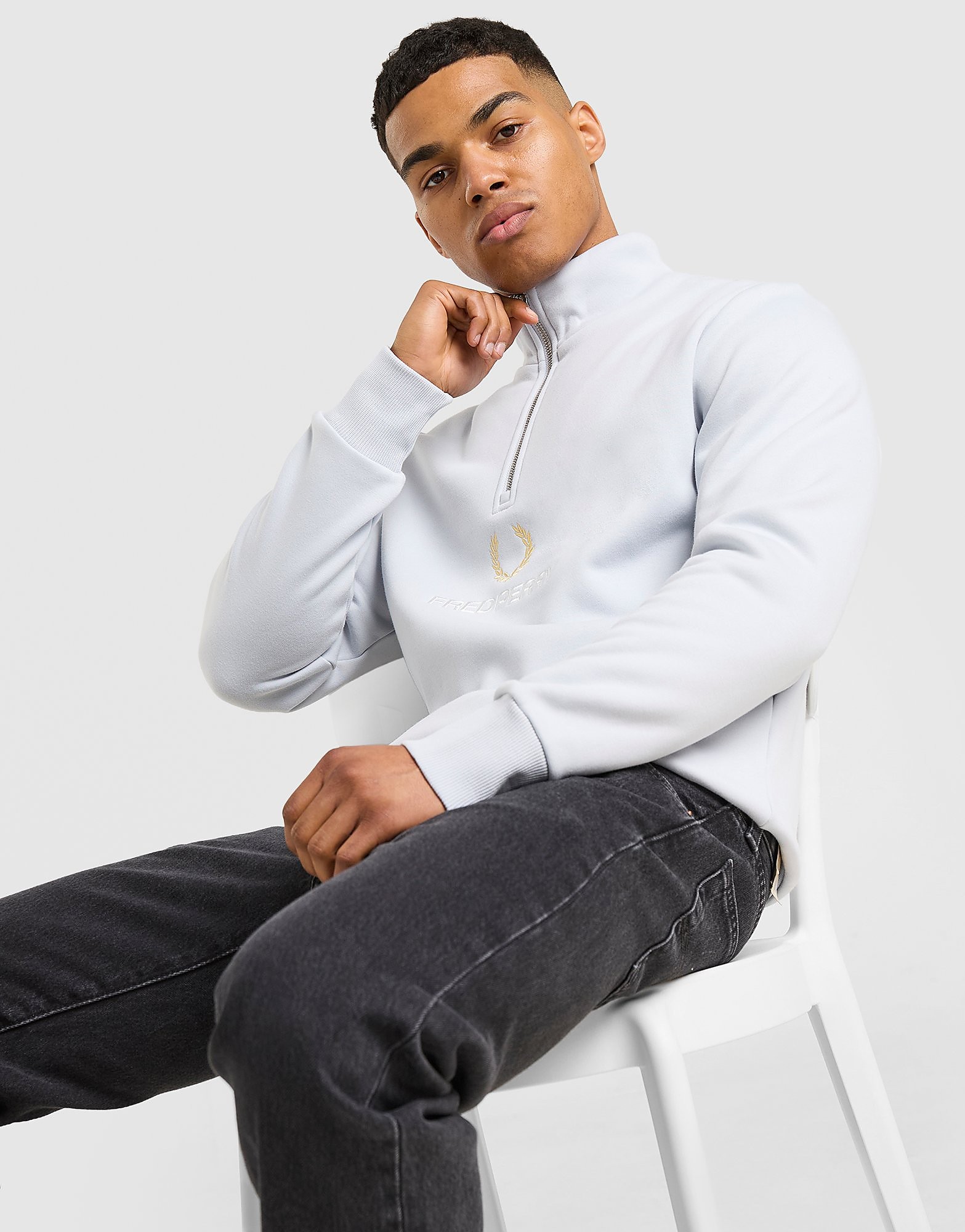 Fred Perry Original Stack 12 Zip Sweatshirt