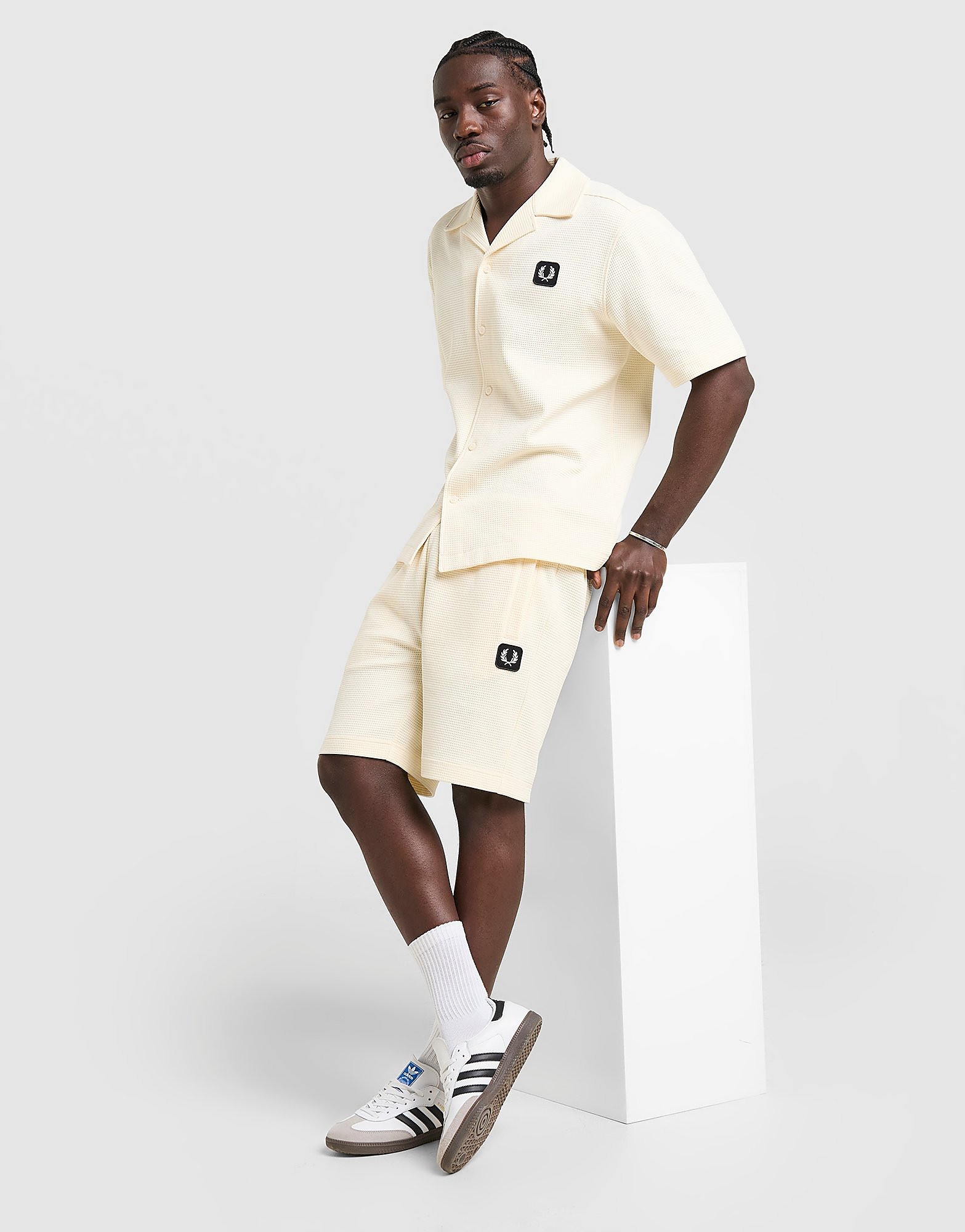 Fred Perry Waffle Shorts - vue 1