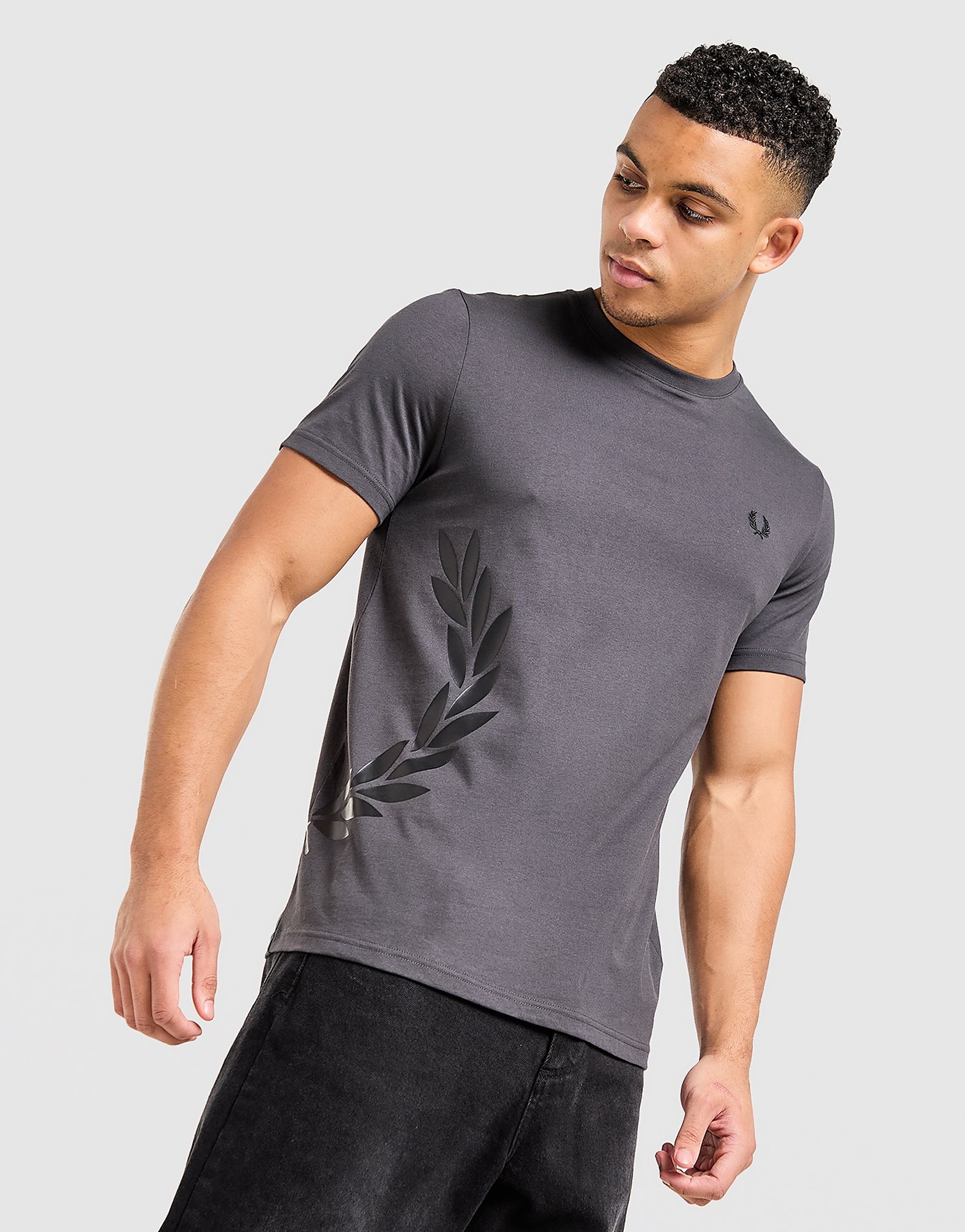 Fred Perry Maglia Side Logo, grigio