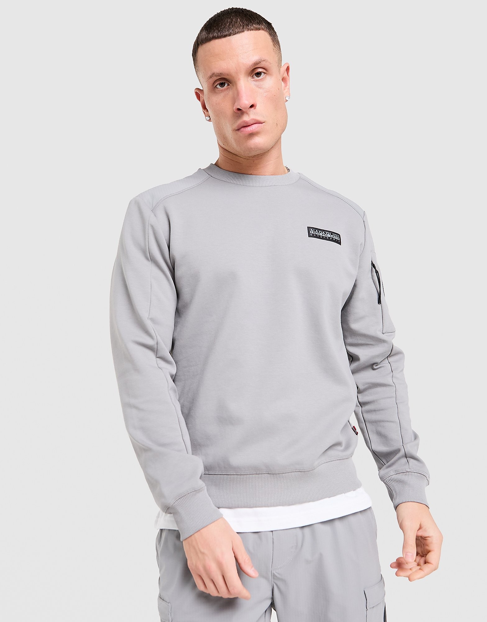 Napapijri Felpa Girocollo Belk, grigio