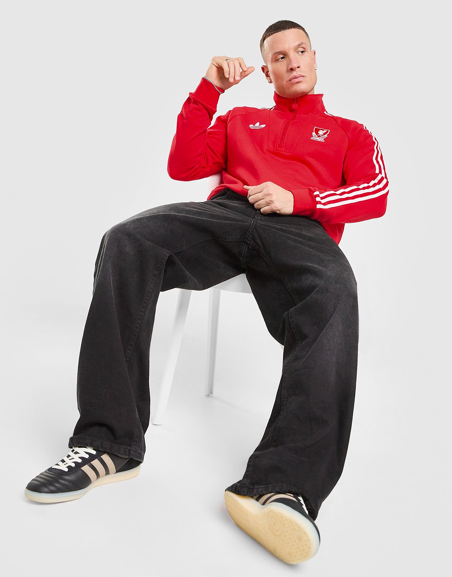 adidas Originals Liverpool FC OG 12 Zip Sweatshirt - vue 1