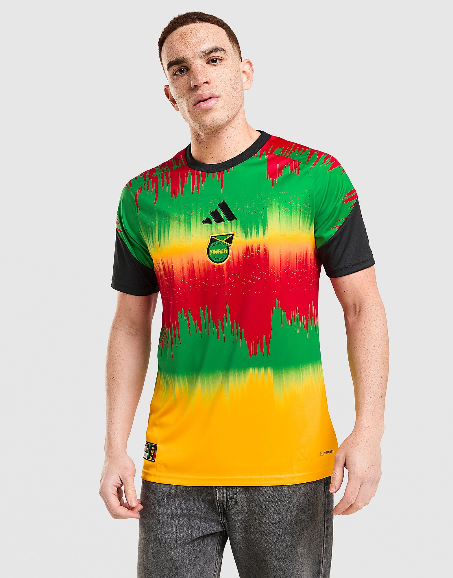 adidas Maillot domicile pré match Jamaïque 2026 Or / Dorée Or / Dorée - vue 1