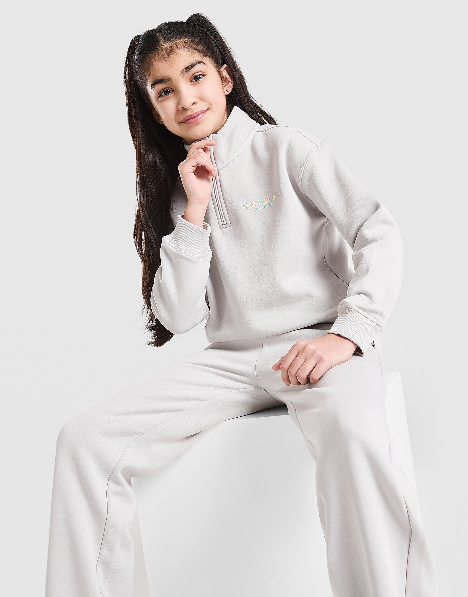 New Balance Sweat Tonal Logo Zippé Fille Junior - vue 1