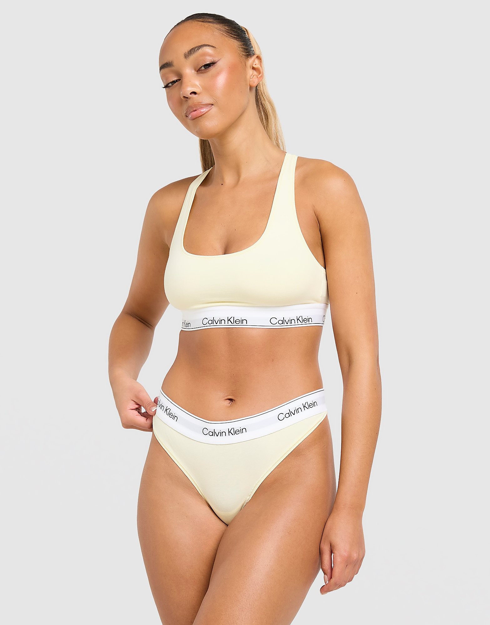 Icon Cotton String Damen - Damen, Gelb - female - Size: M