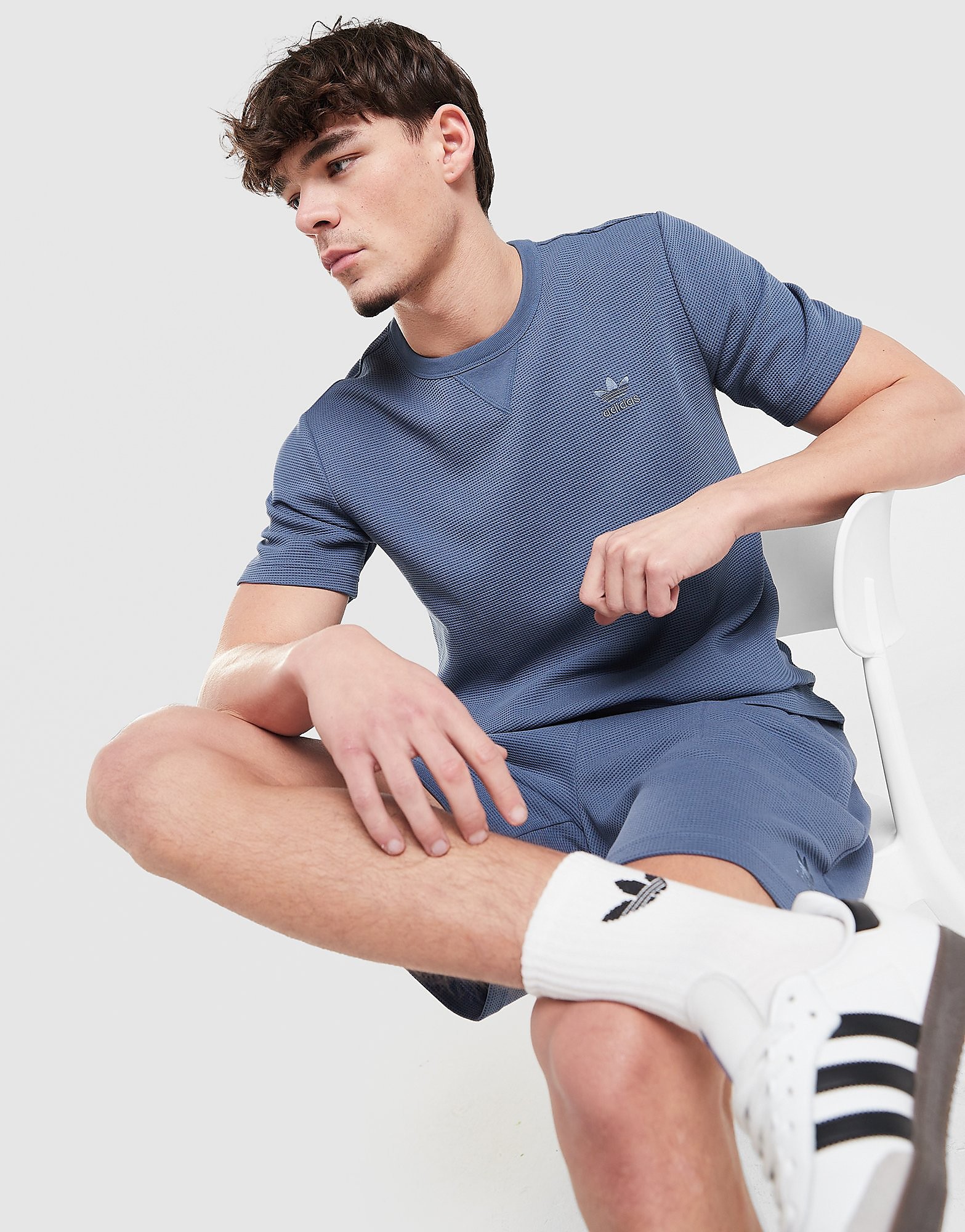 adidas Originals T shirt gaufré Trèfle Essentials - vue 1