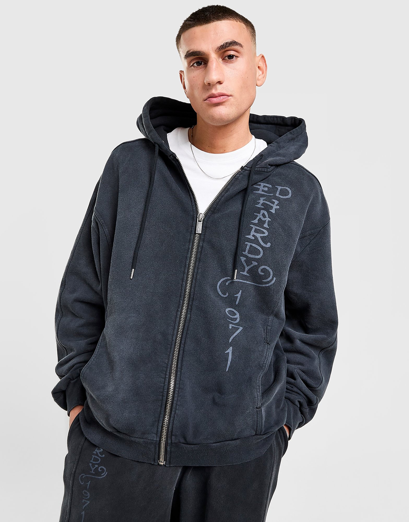 Ed Hardy Snake & Dragon Full Zip Hoodie