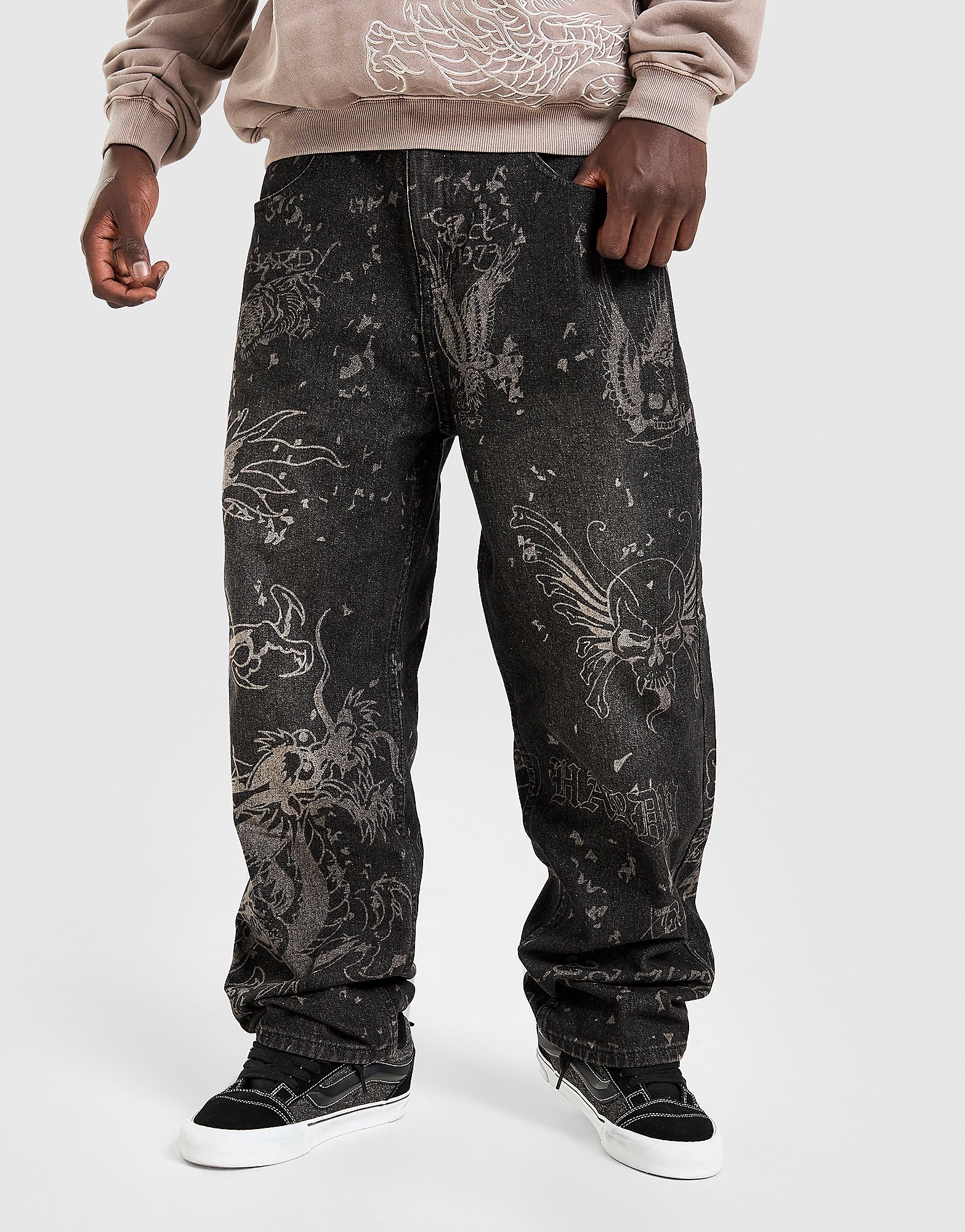Ed Hardy Dragon All Over Print Jeans - vue 2