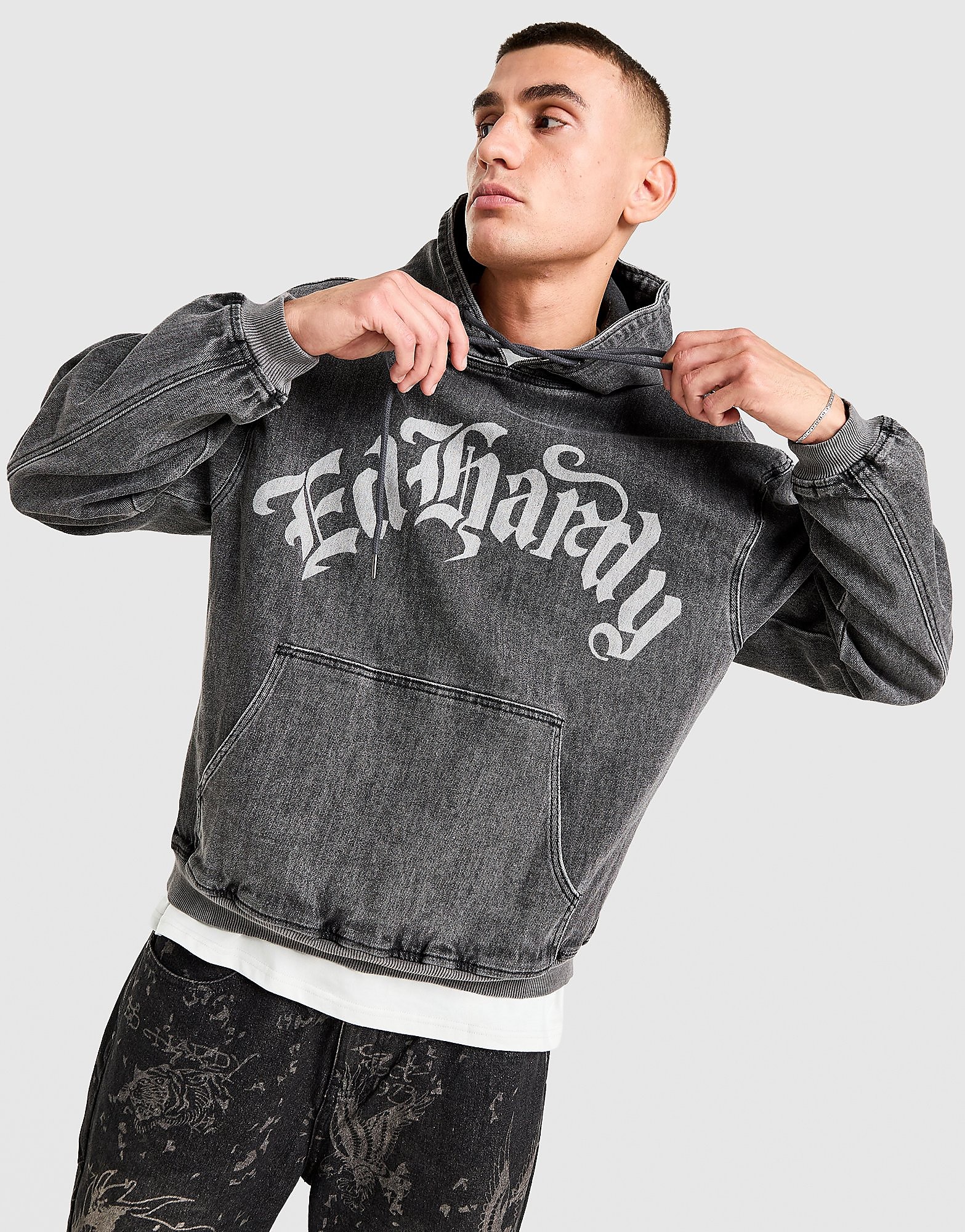 Ed Hardy Acid Wash Hoodie