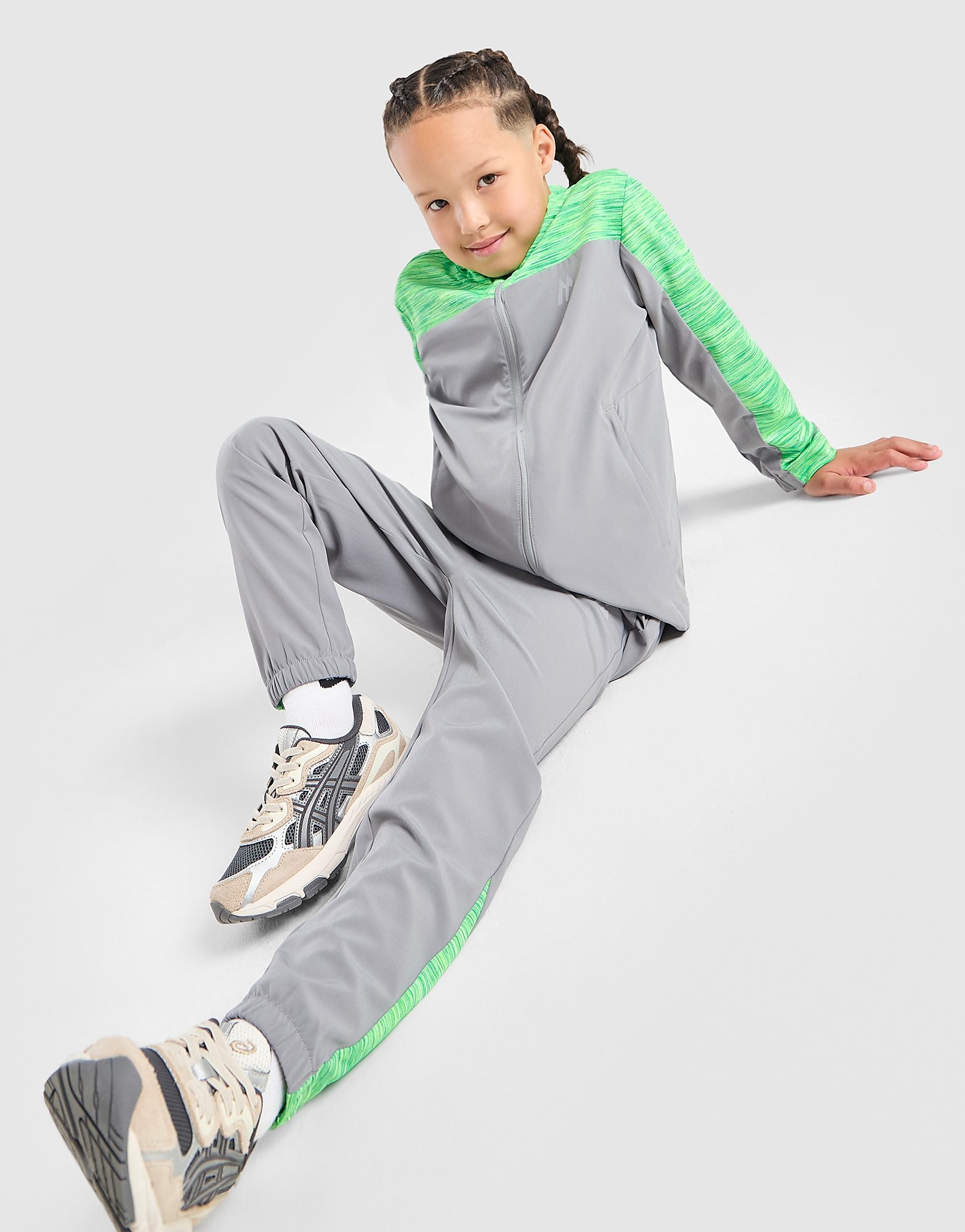 Trail Woven Full Zip Tracksuit Children - Grigio, grigio grigio Bambino taglia 3-4Y