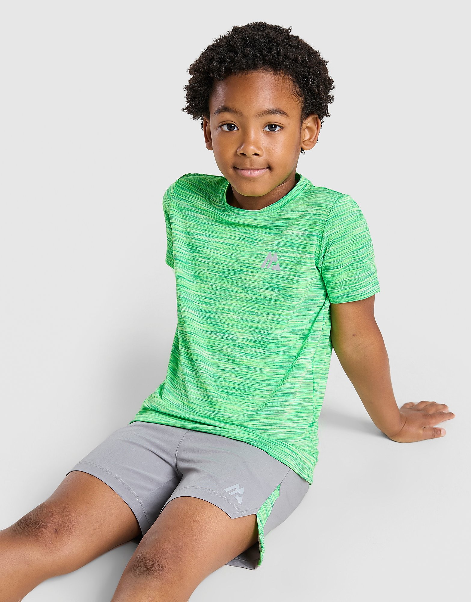 Completo Trail Maglia/Pantaloncino Bambino - Verde, verde verde Bambino taglia 2-3Y