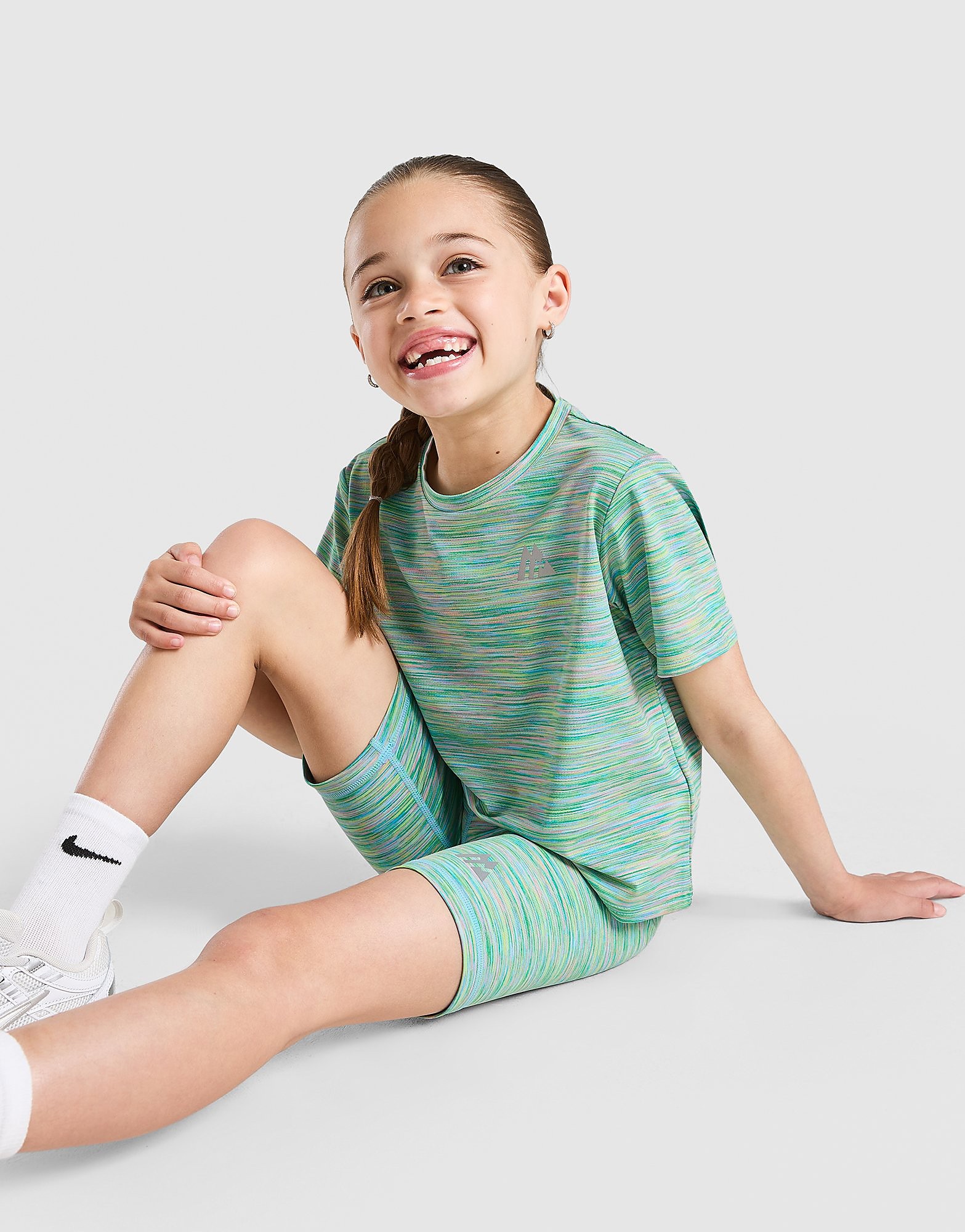 Completo Trail Maglia/Pantaloncino Bambina - Verde, verde verde Bambino taglia 2-3Y