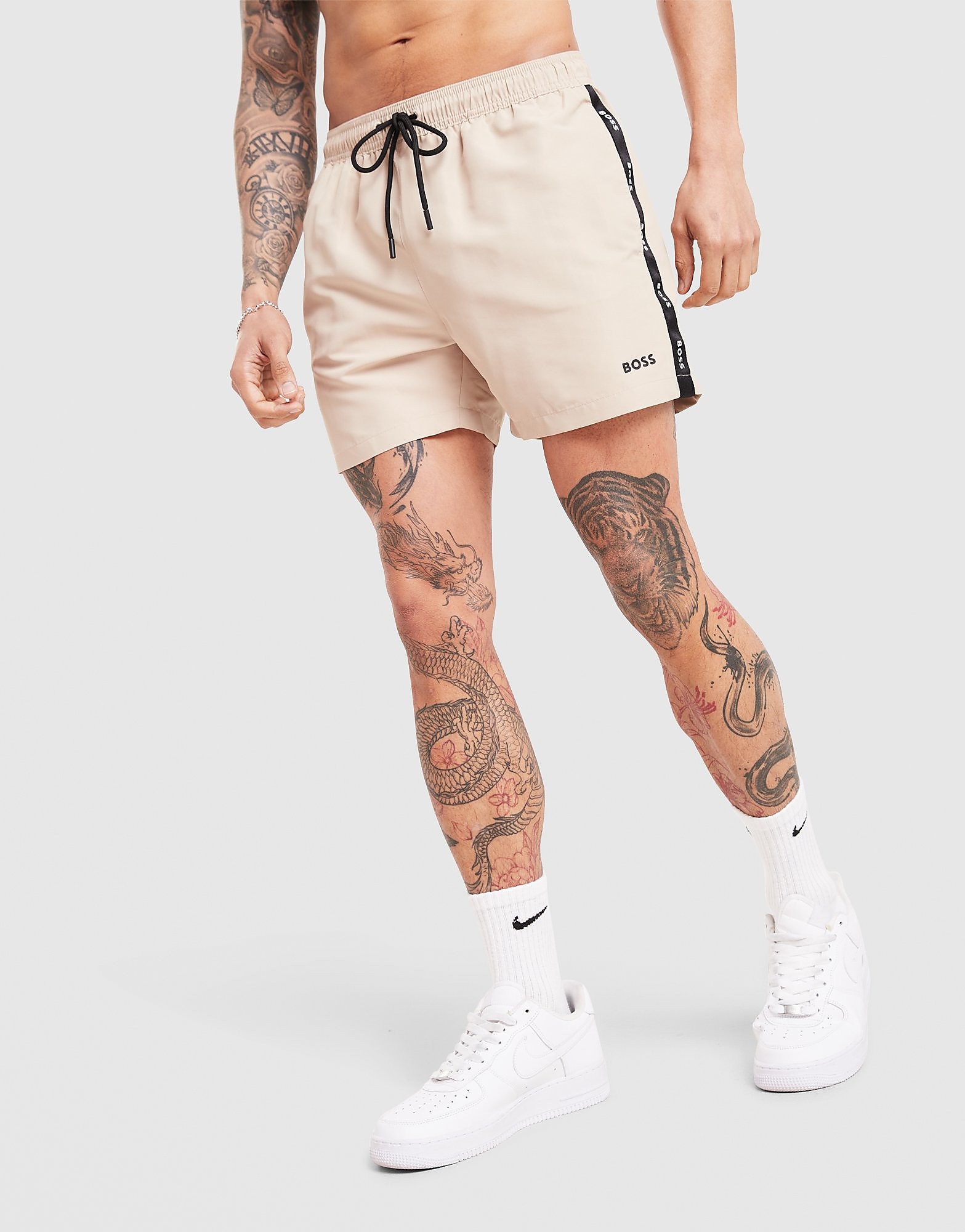 BOSS Short de bain Repeat Tape - vue 1