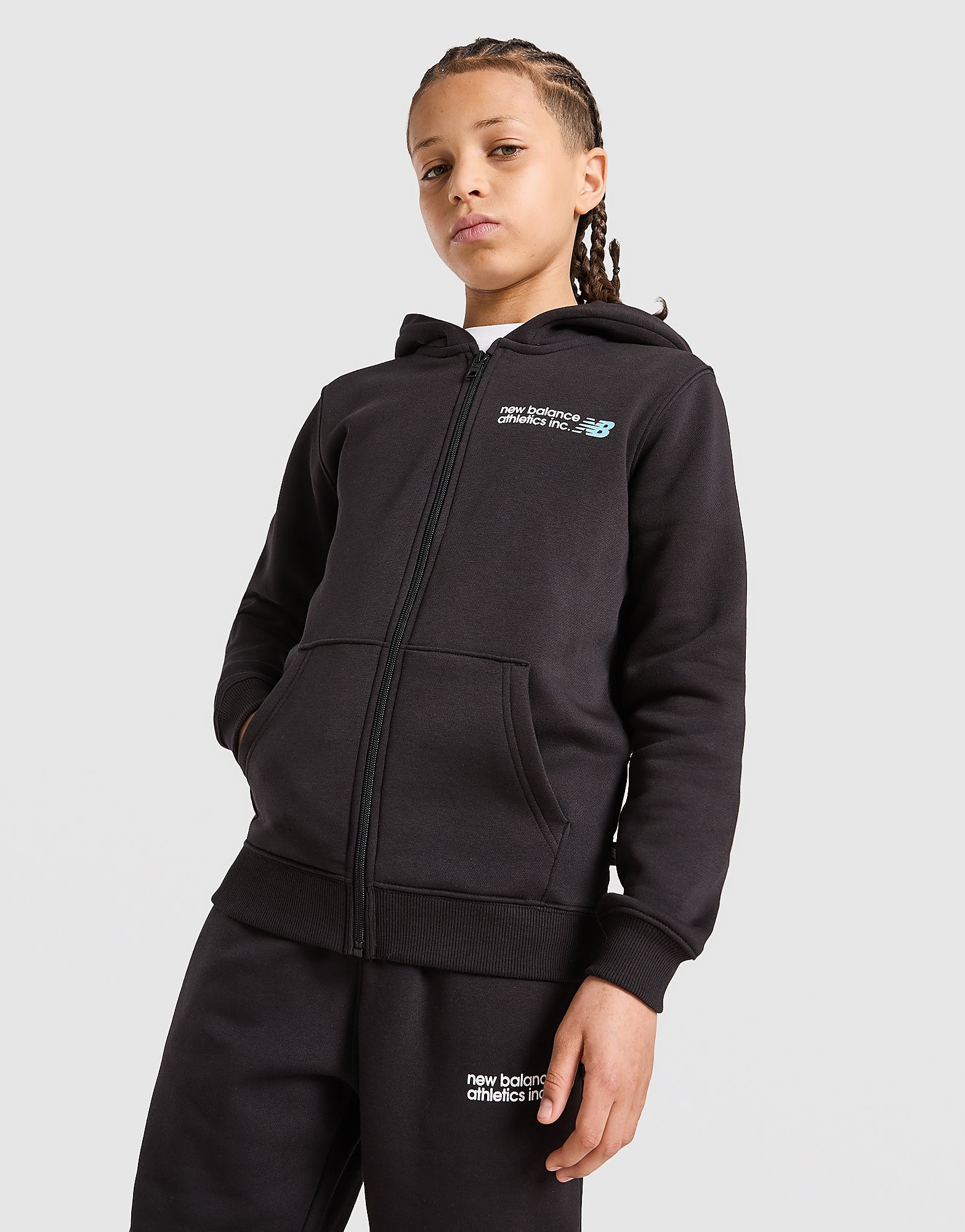 New Balance Sweat à capuche zippé Core Junior