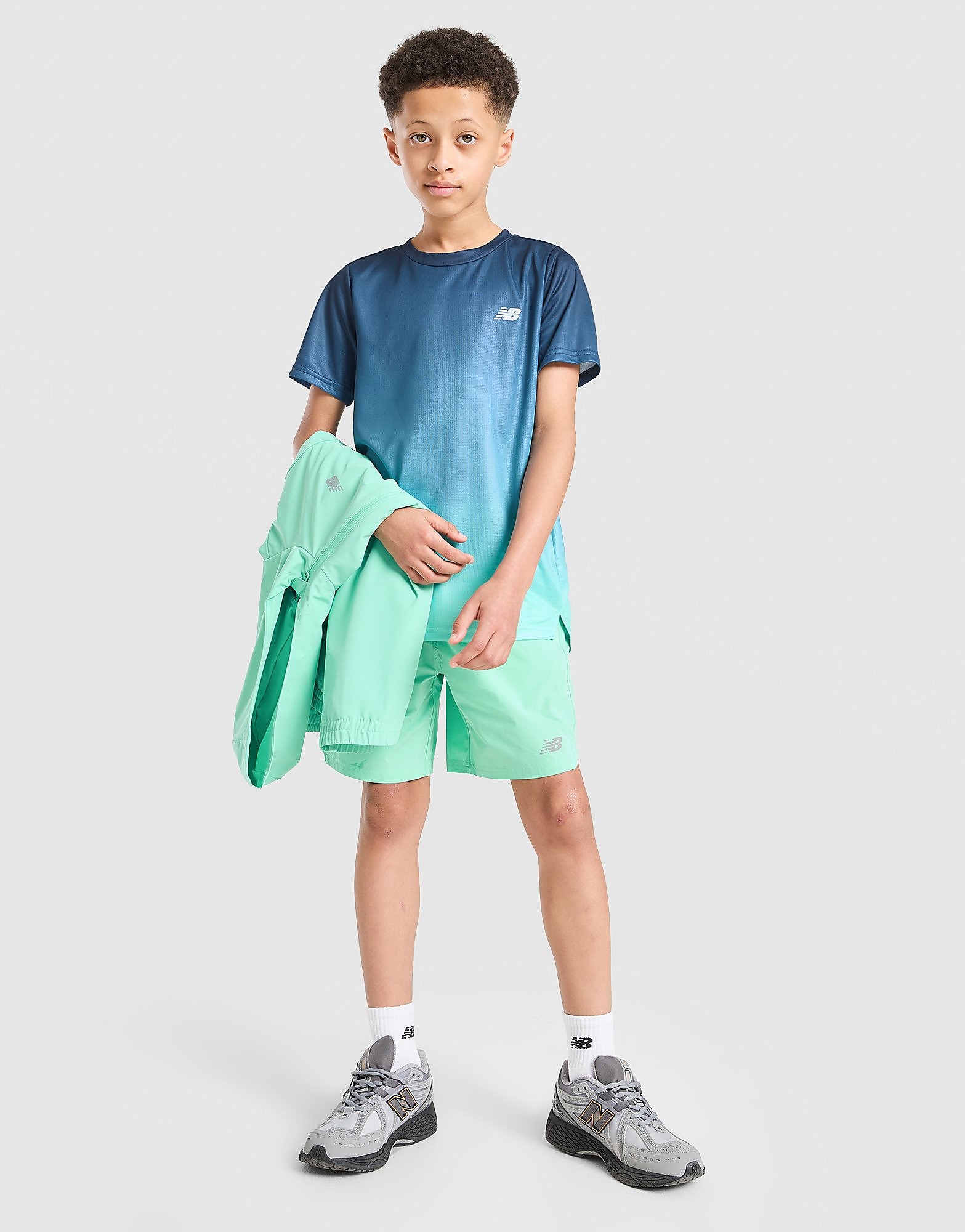New Balance Fade Poly T Shirt Junior - vue 1