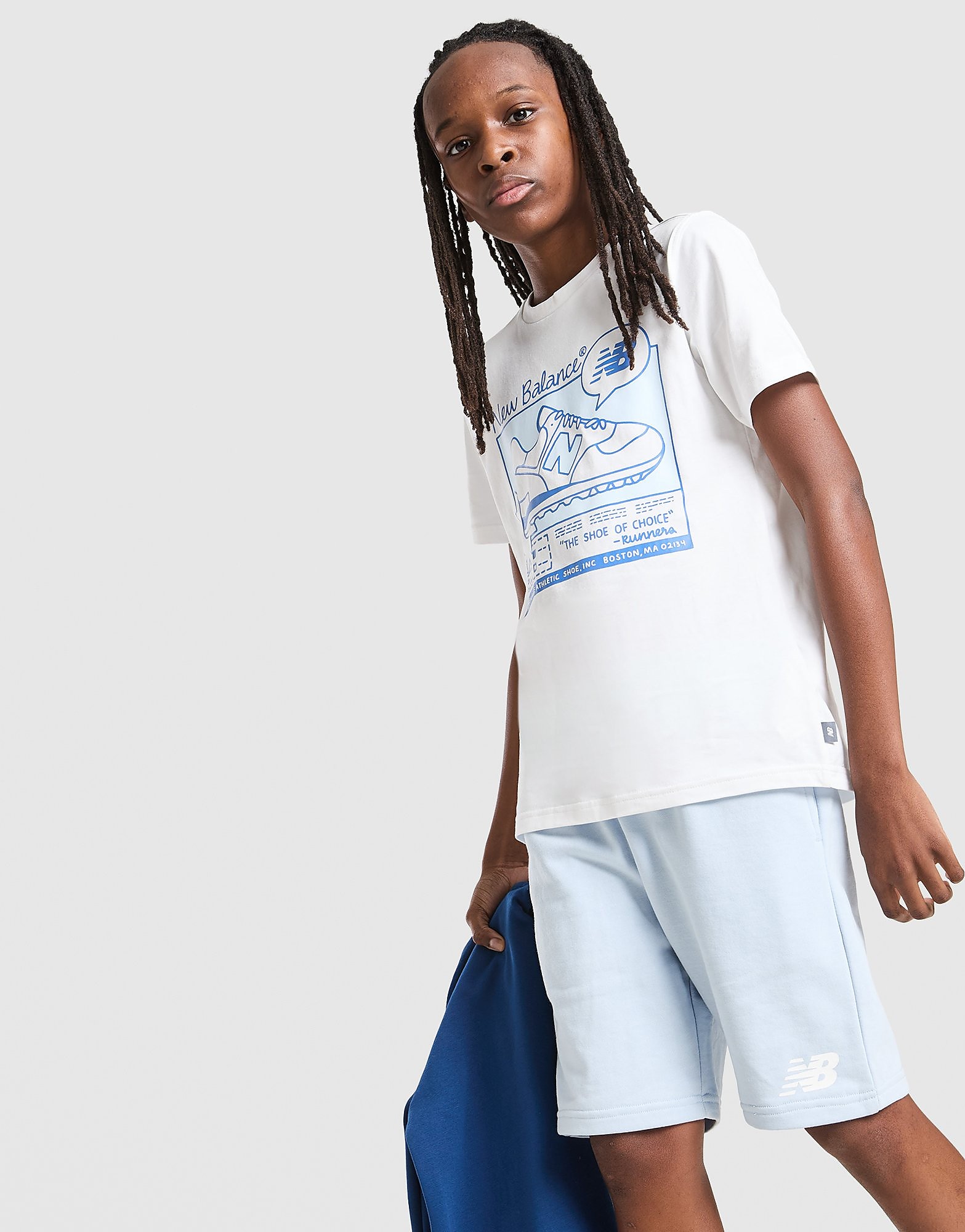 New Balance Graphic T ShirtShorts Set Junior