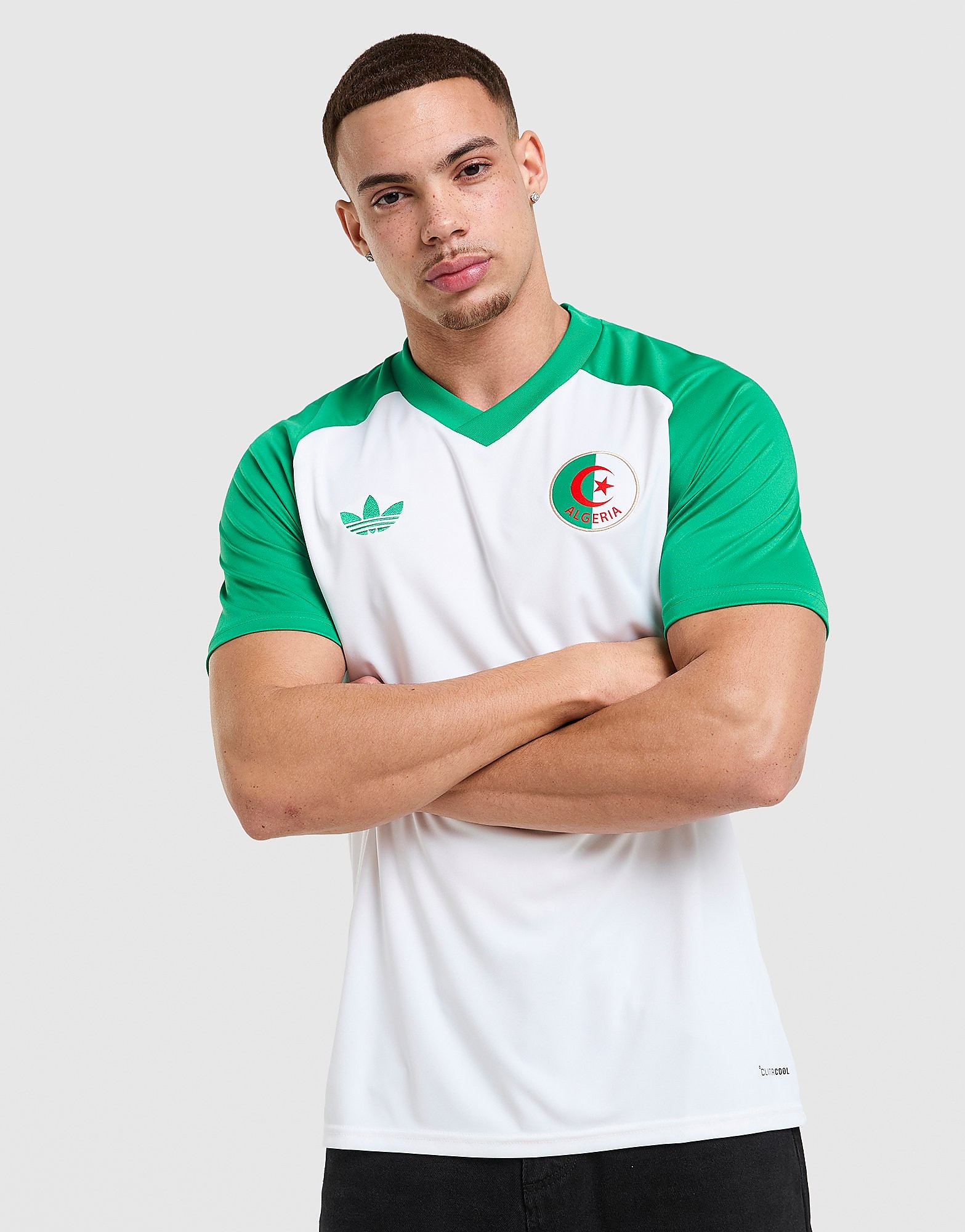 Adidas Maglia Riscaldamento Algeria 2026, Bianco