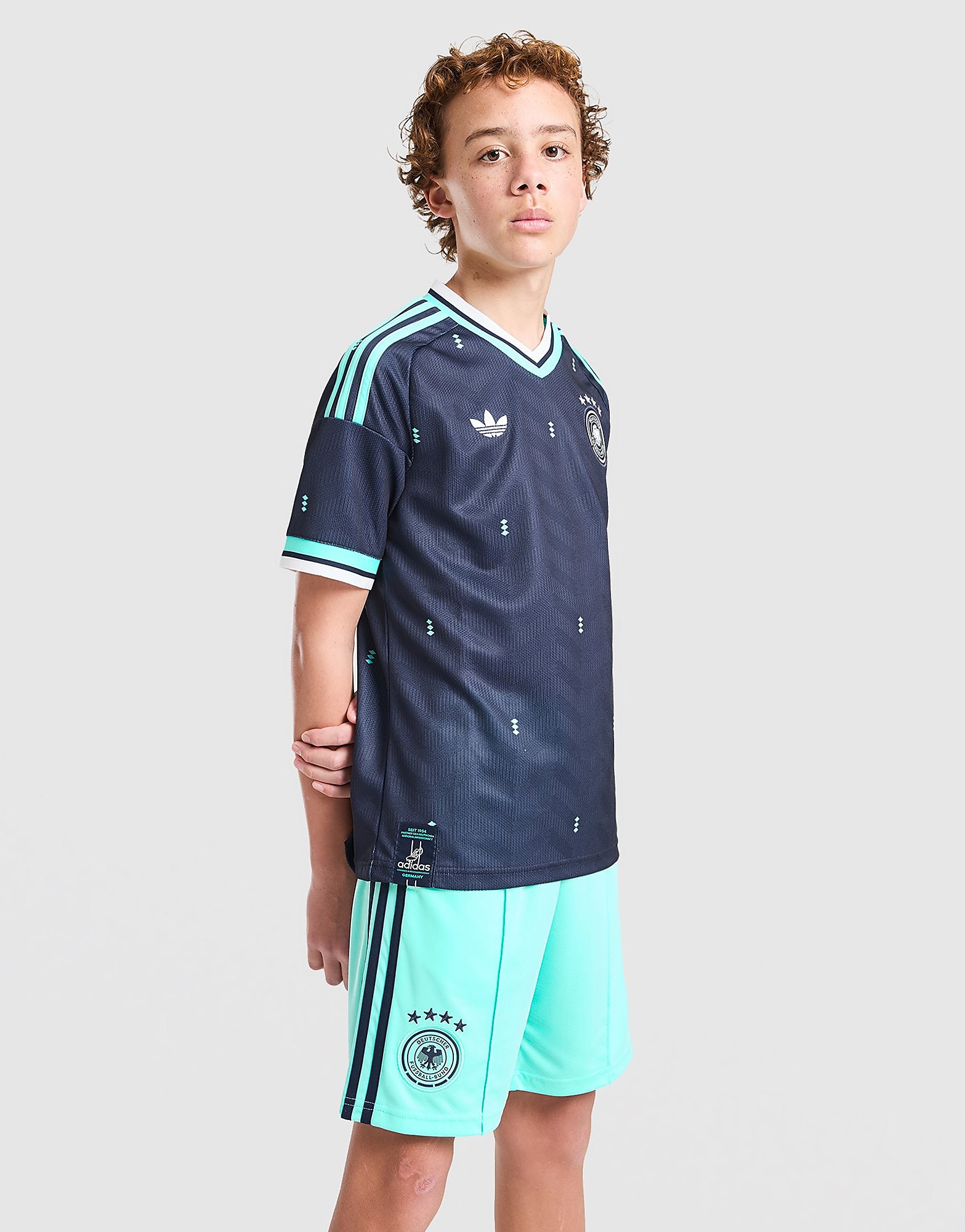 Adidas Originals Pantaloncino Seconda Divisa Germania 2026 Junior, Blu