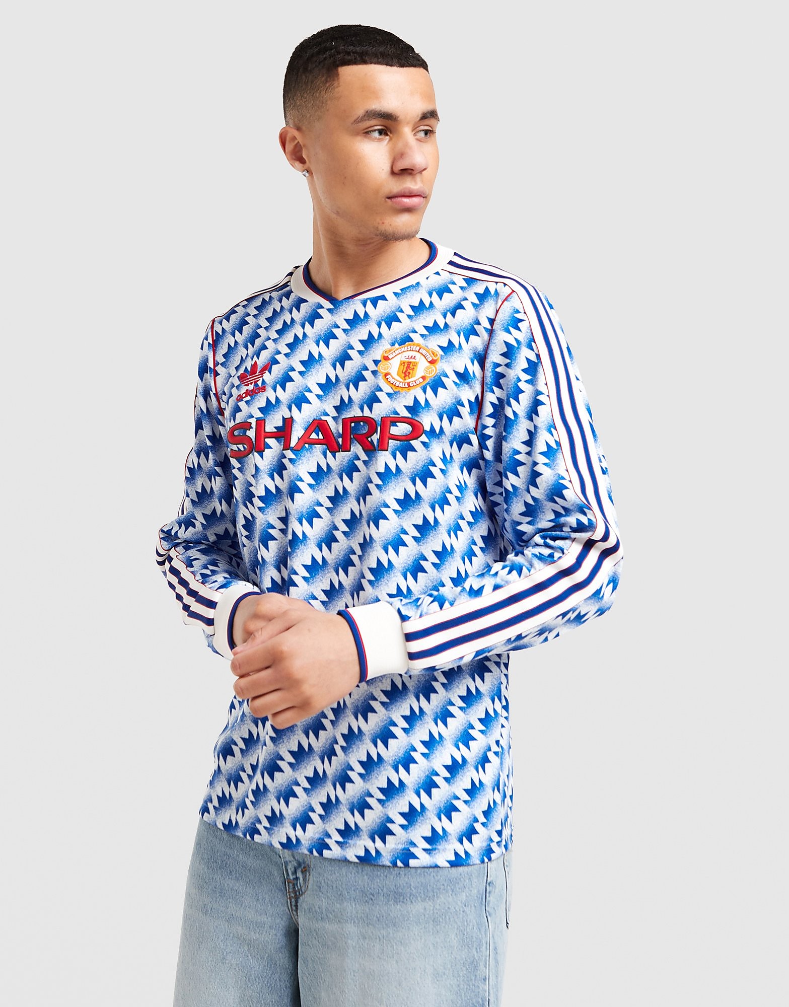 adidas Originals Manchester United FC '90 92 Long Sleeve Away Shirt