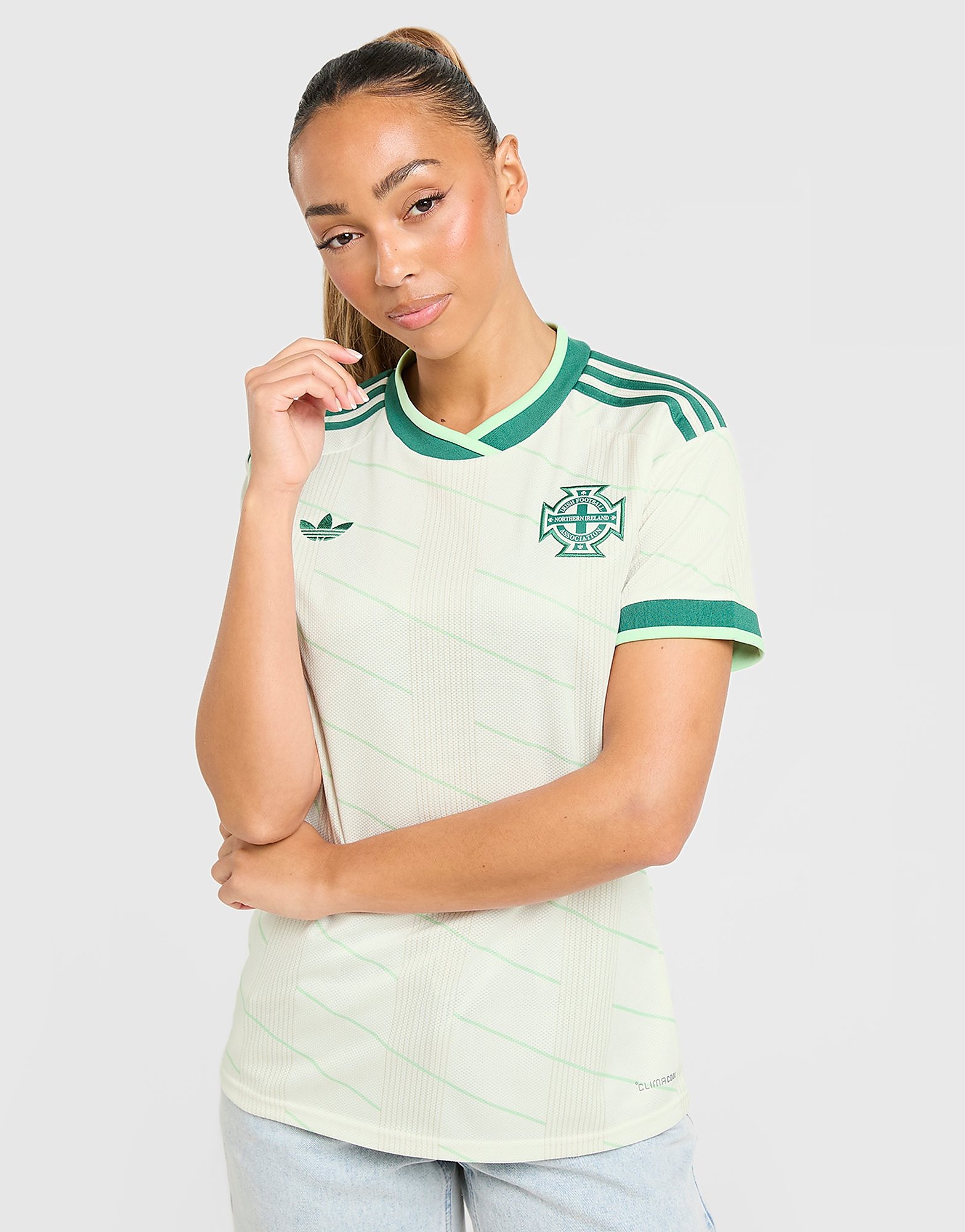 adidas Originals Maillot extérieur Irlande du Nord 2026 Femme - Blanc, Blanc