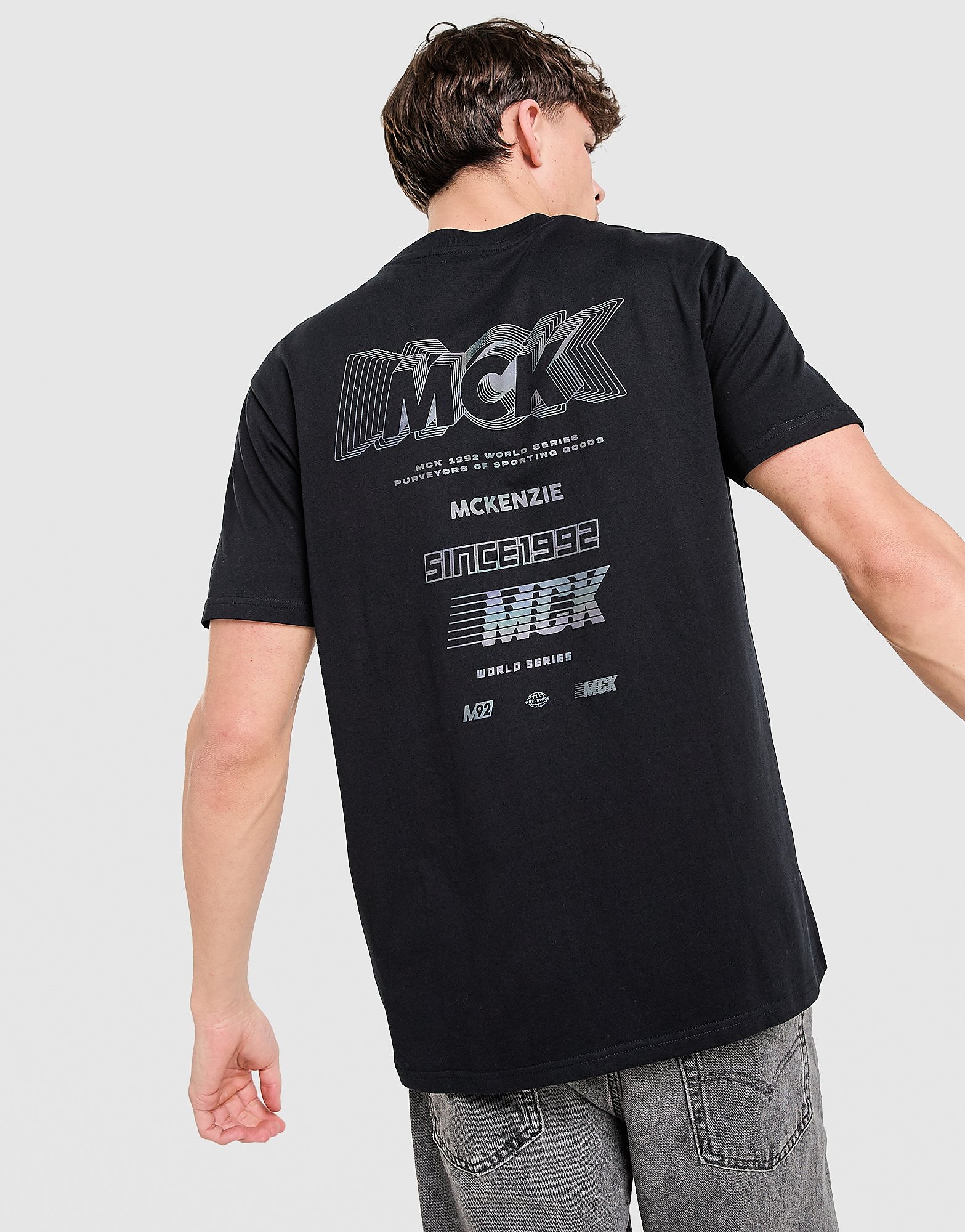 Stacked T-Shirt - Herren, Schwarz - male - Size: XL