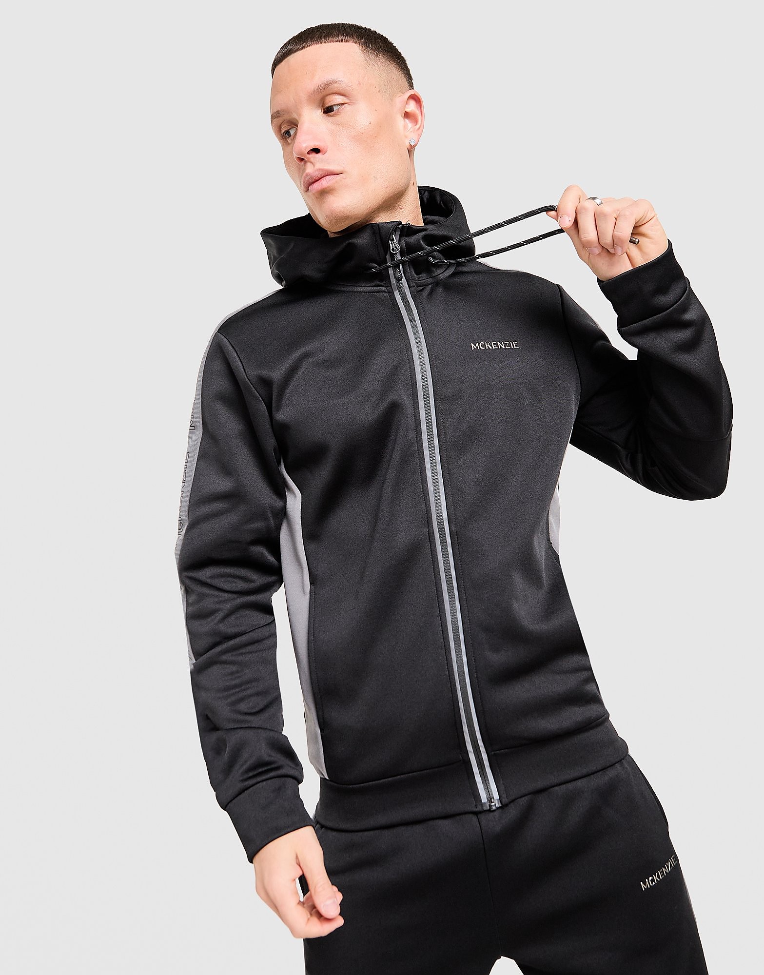 McKenzie Felpa con Cappuccio Full Zip Dakota, nero