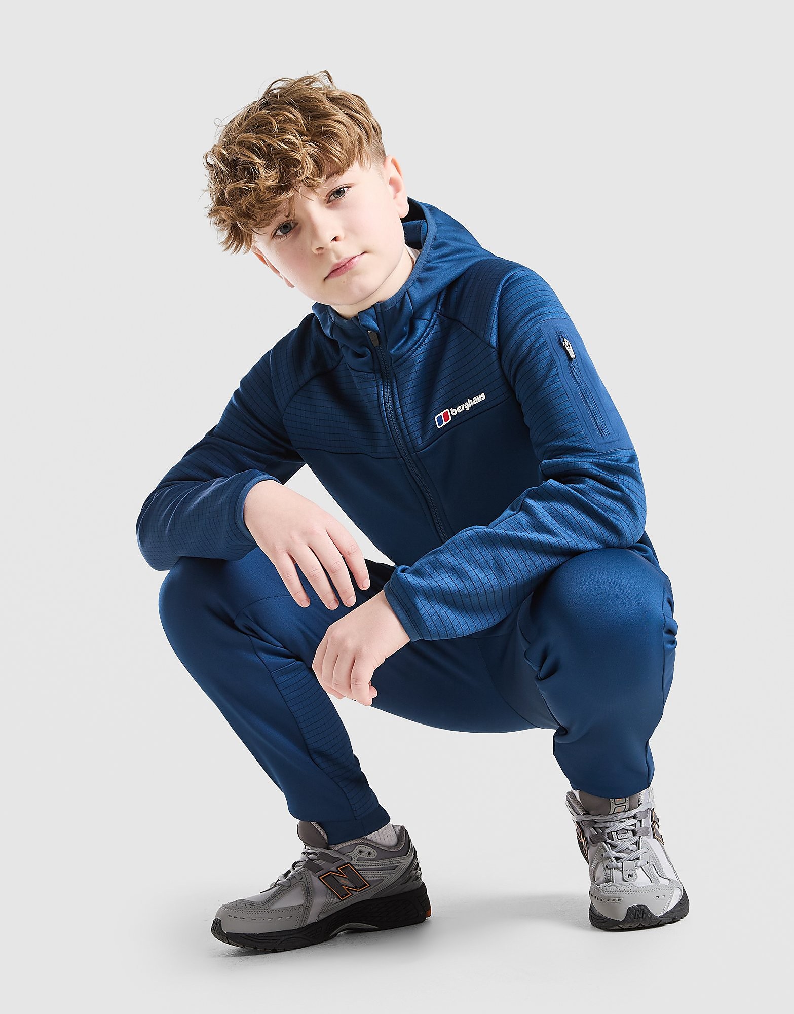 Berghaus Sweat zippé Grid Junior