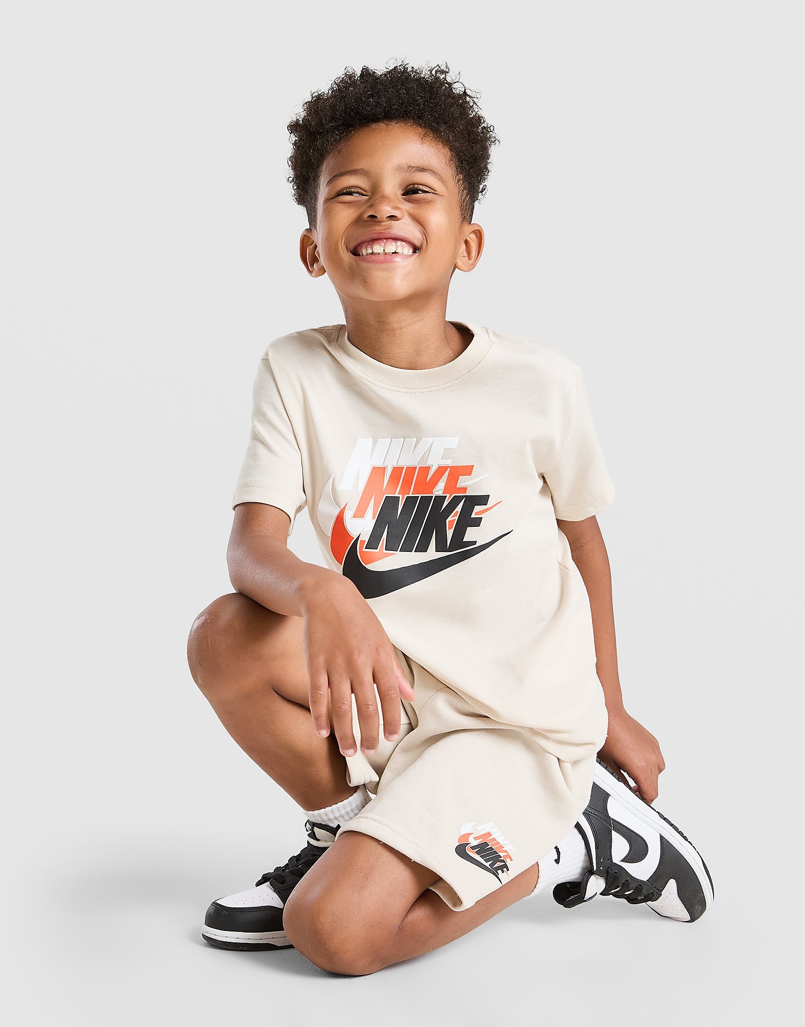 Nike Repeat Logo T ShirtShorts Set Children