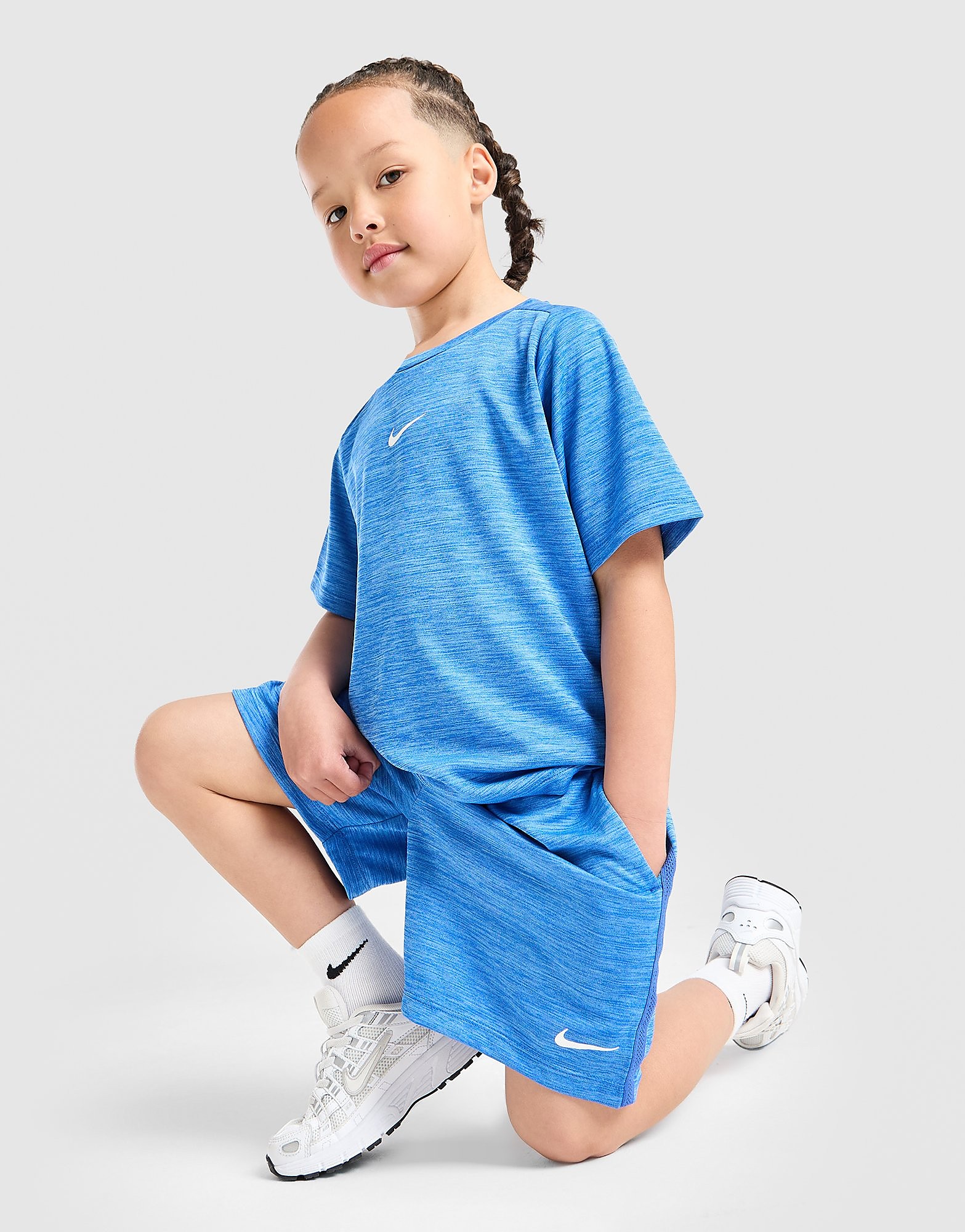 Nike Multi T-Shirt/Shorts Set Children - Blu, Blu