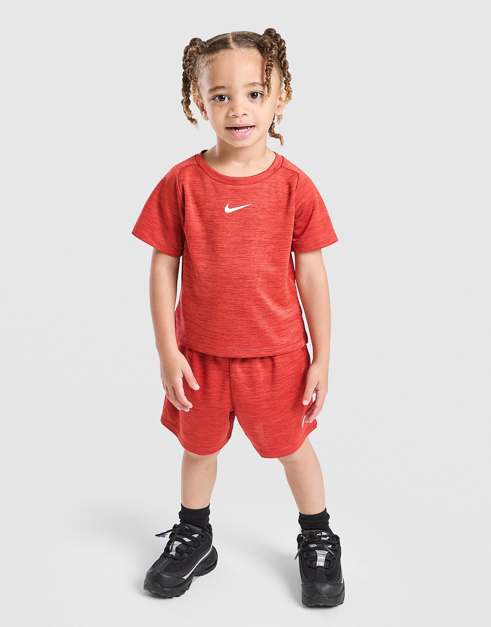Nike Multi T-Shirt/Shorts Set Infant - Rosso, Rosso