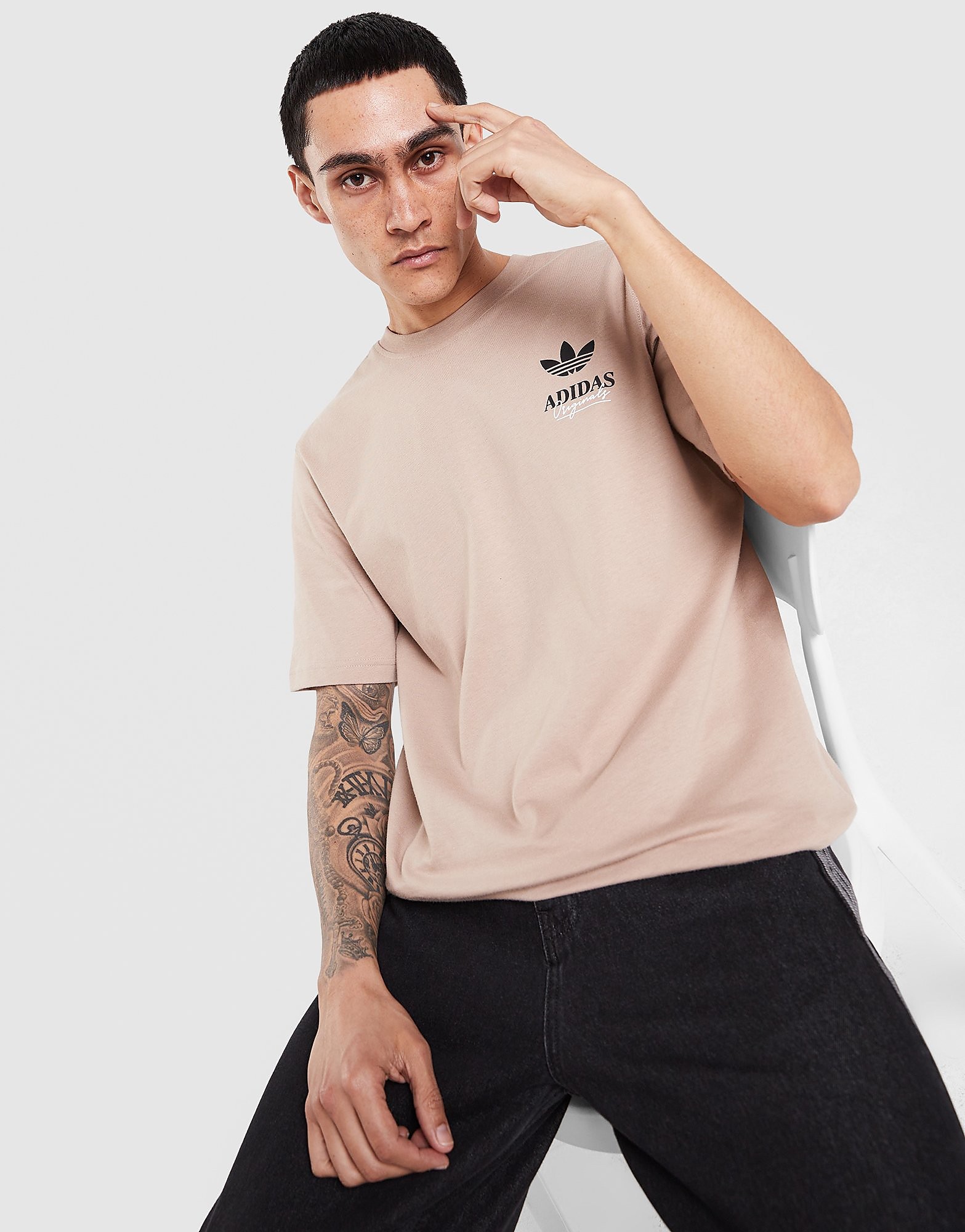 Logo T-Shirt - Herren, Braun - male - Size: XS
