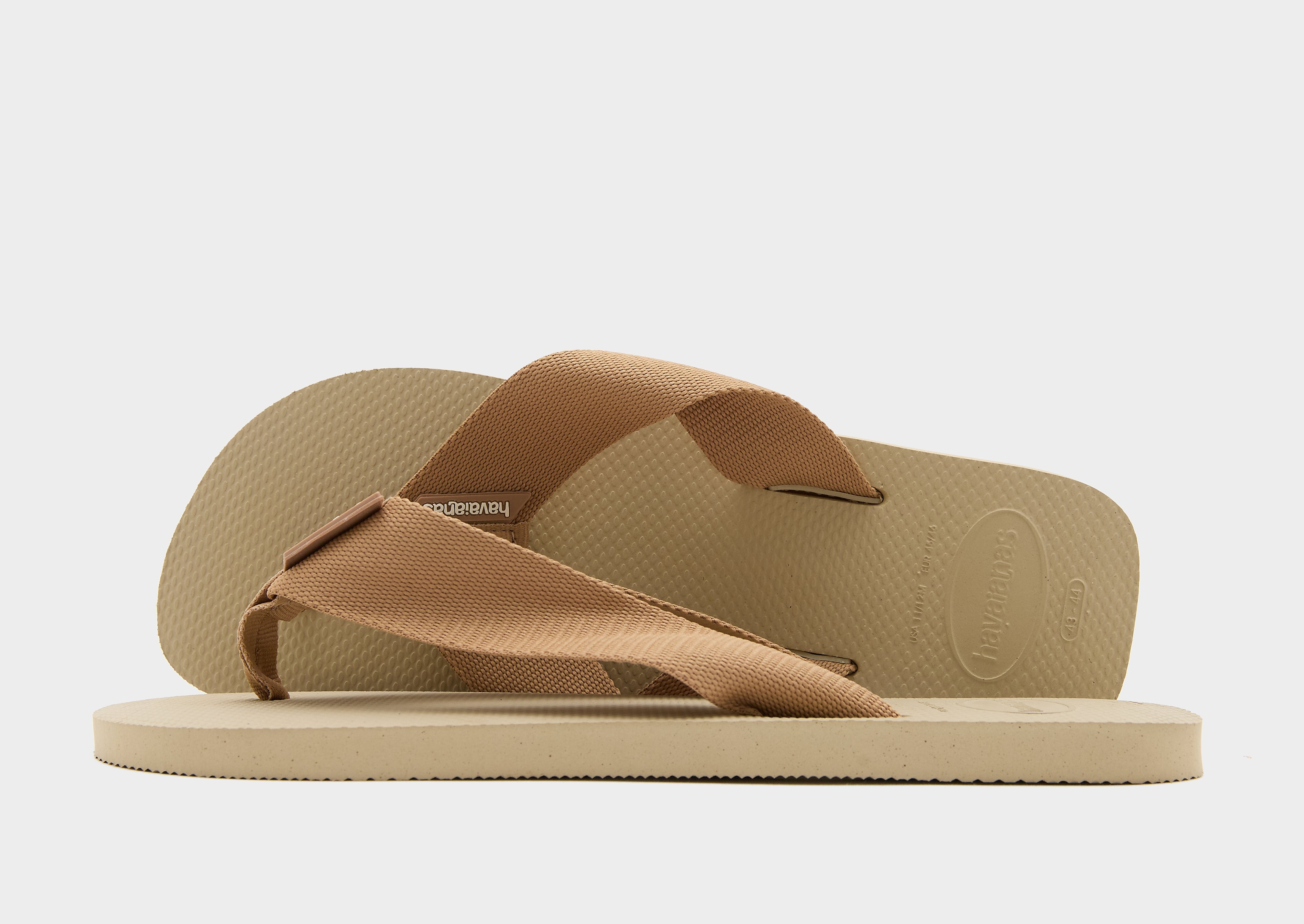 Mens Infradito Urban Basic Material - Marrone, marrone marrone Uomo taglia 45/46