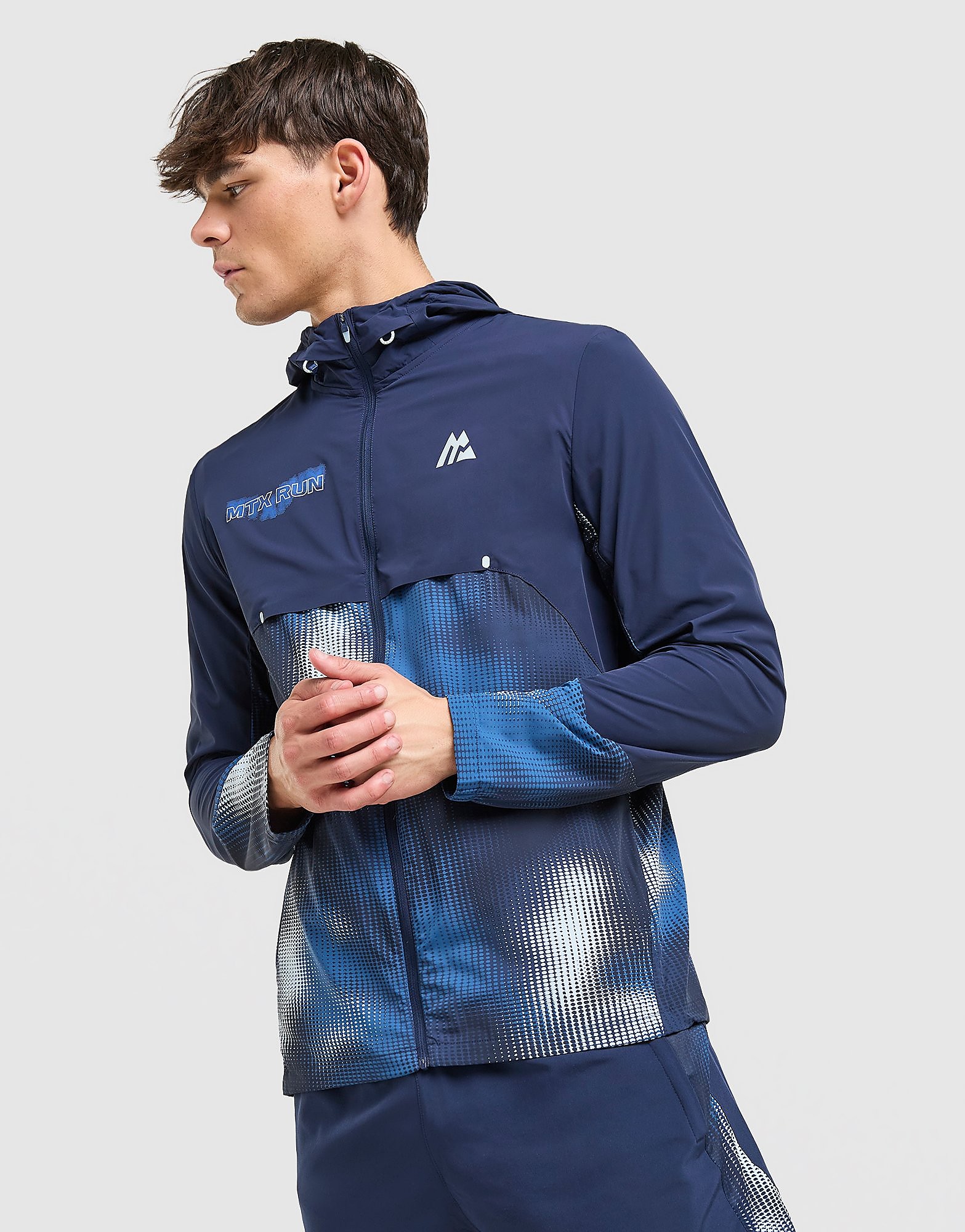 Mens MTX Run Disperse Jacket - Blu, blu blu Uomo taglia XL