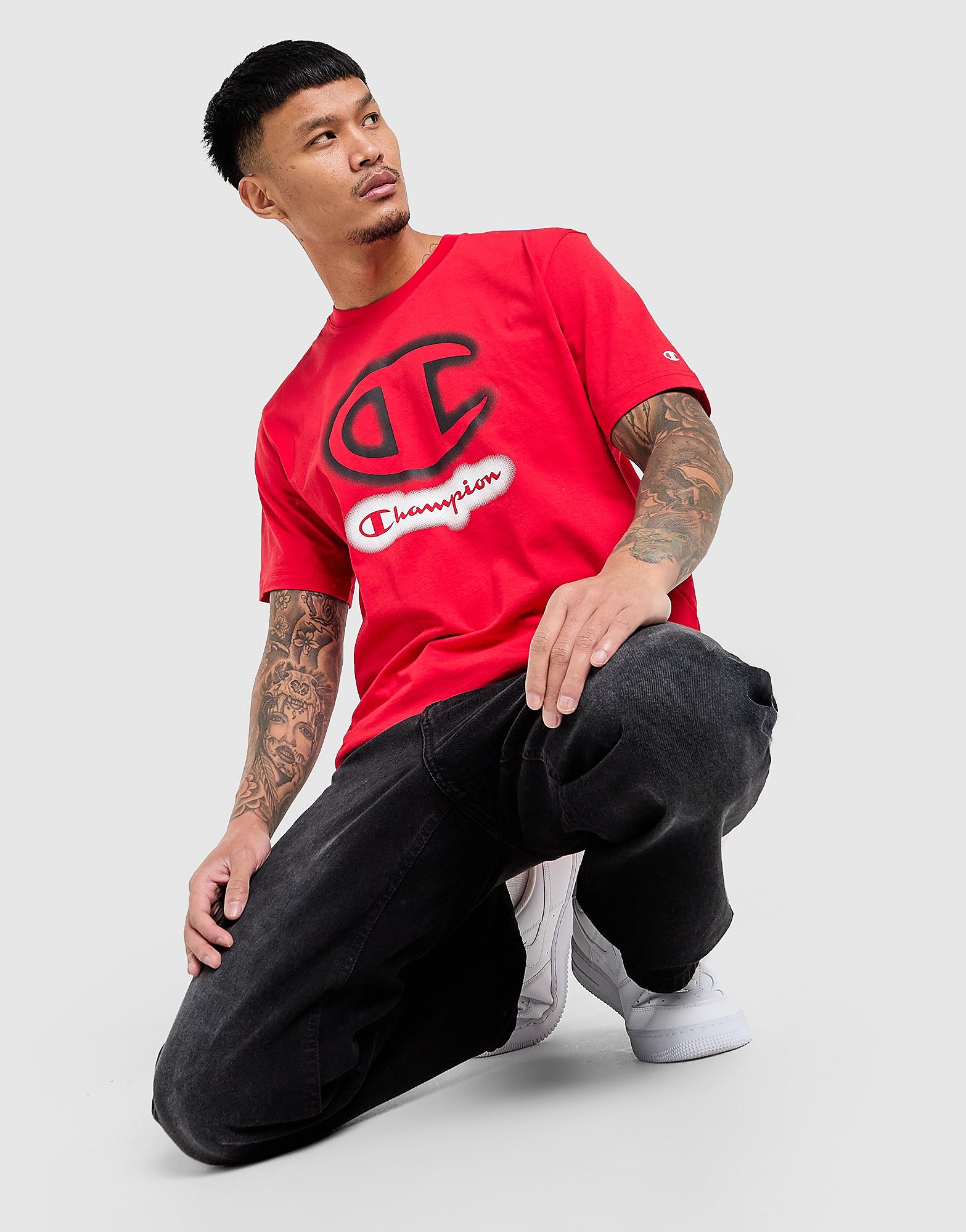 Large Logo T-Shirt - Herren, Rot - male - Size: L