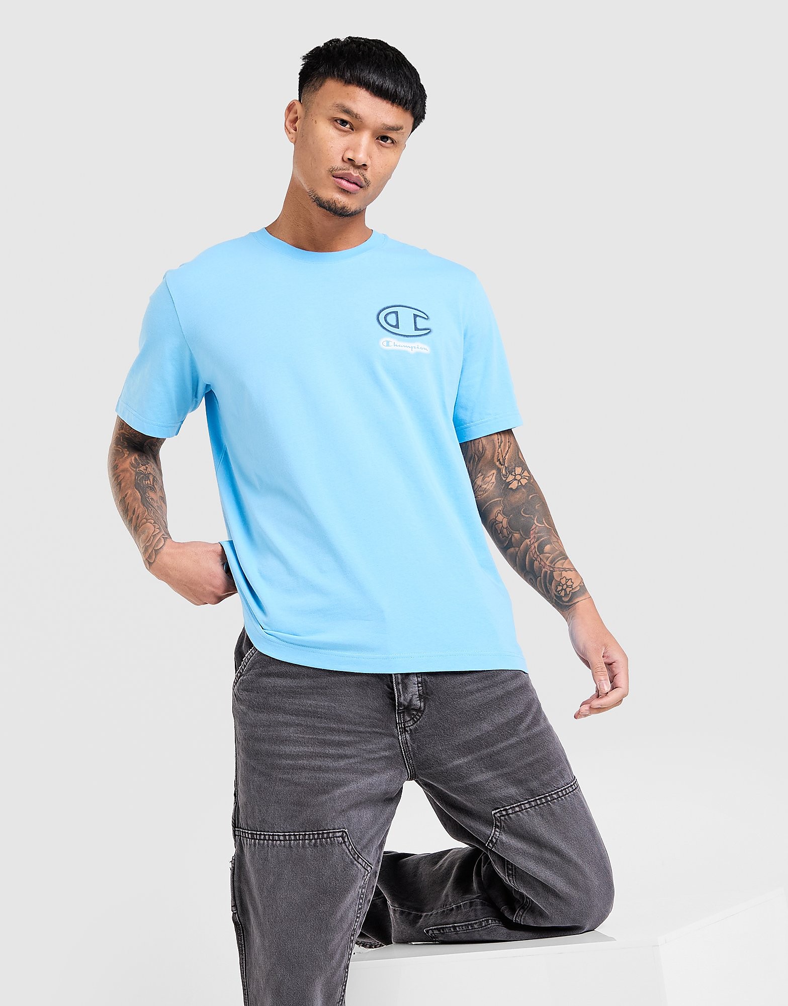 Small Logo T-Shirt - Herren, Blau - male - Size: M