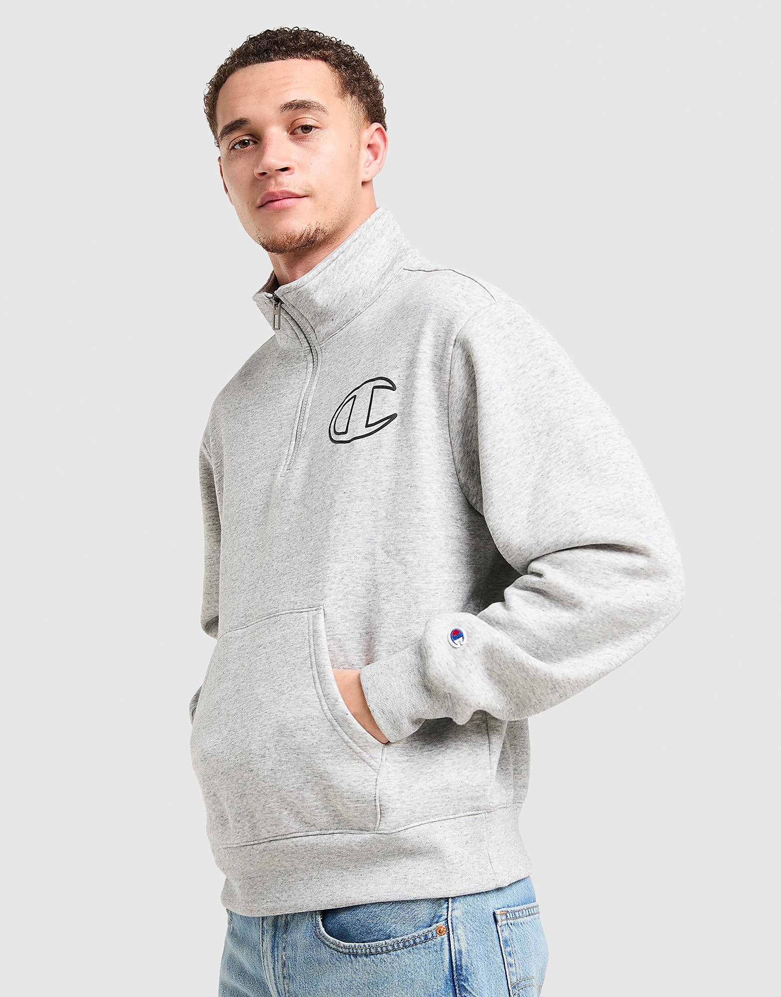 Champion 1/2 Zip Sweatshirt, Grigio-image