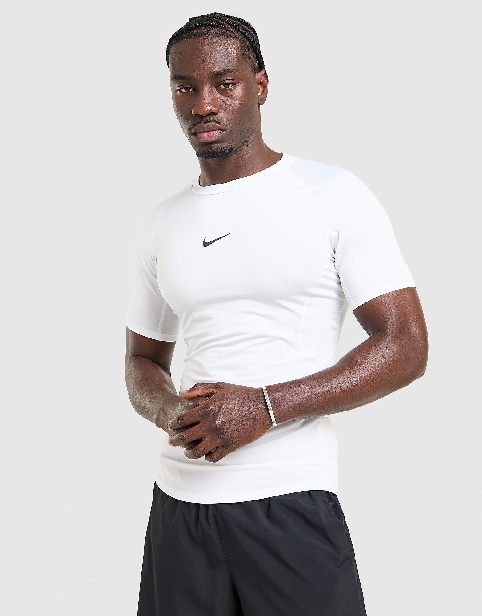 Nike Haut de fitness ajusté à manches courtes Dri FIT pour homme Pro