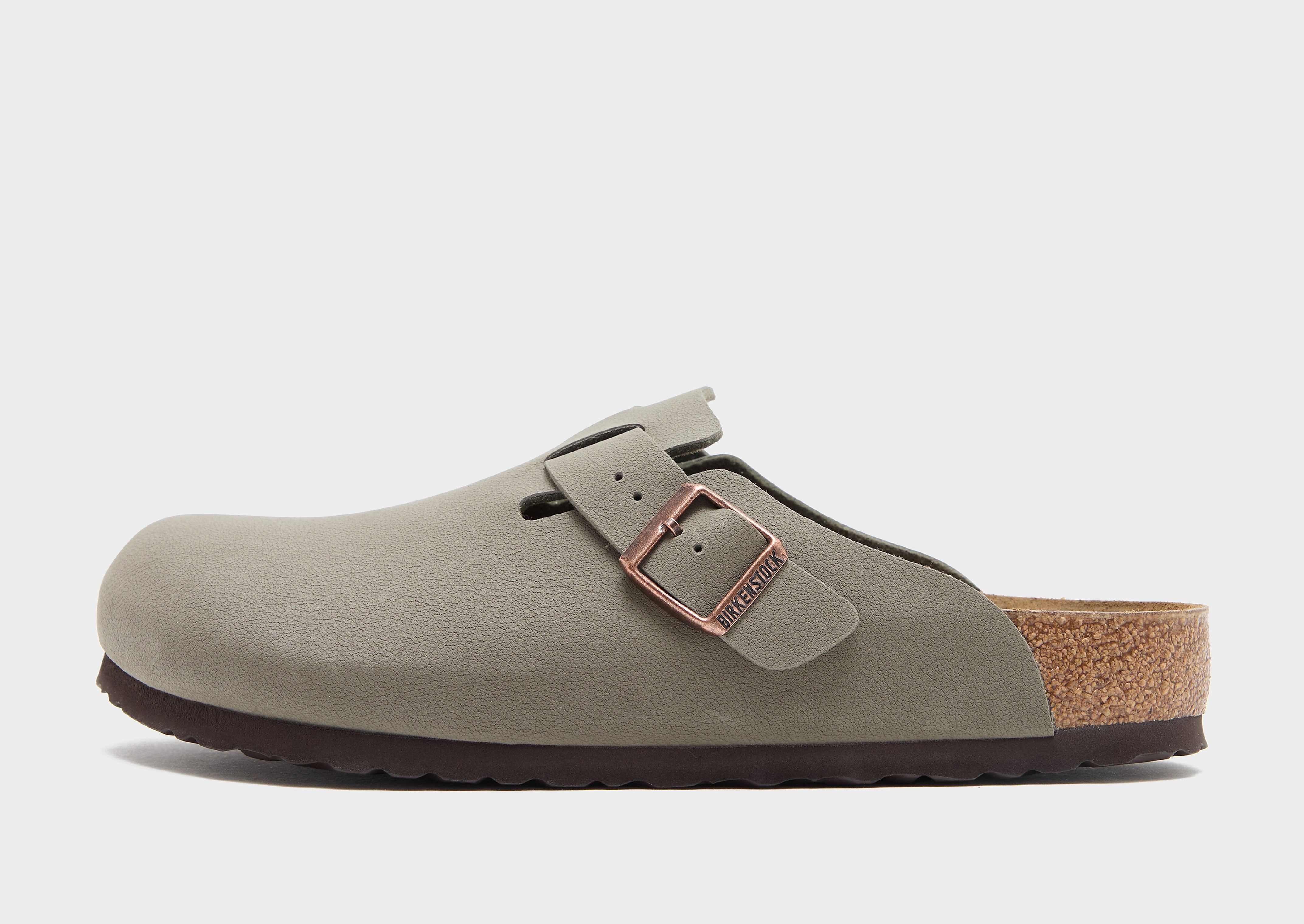 Birkenstock Boston Birkibuc - Grijs- Heren, Grijs