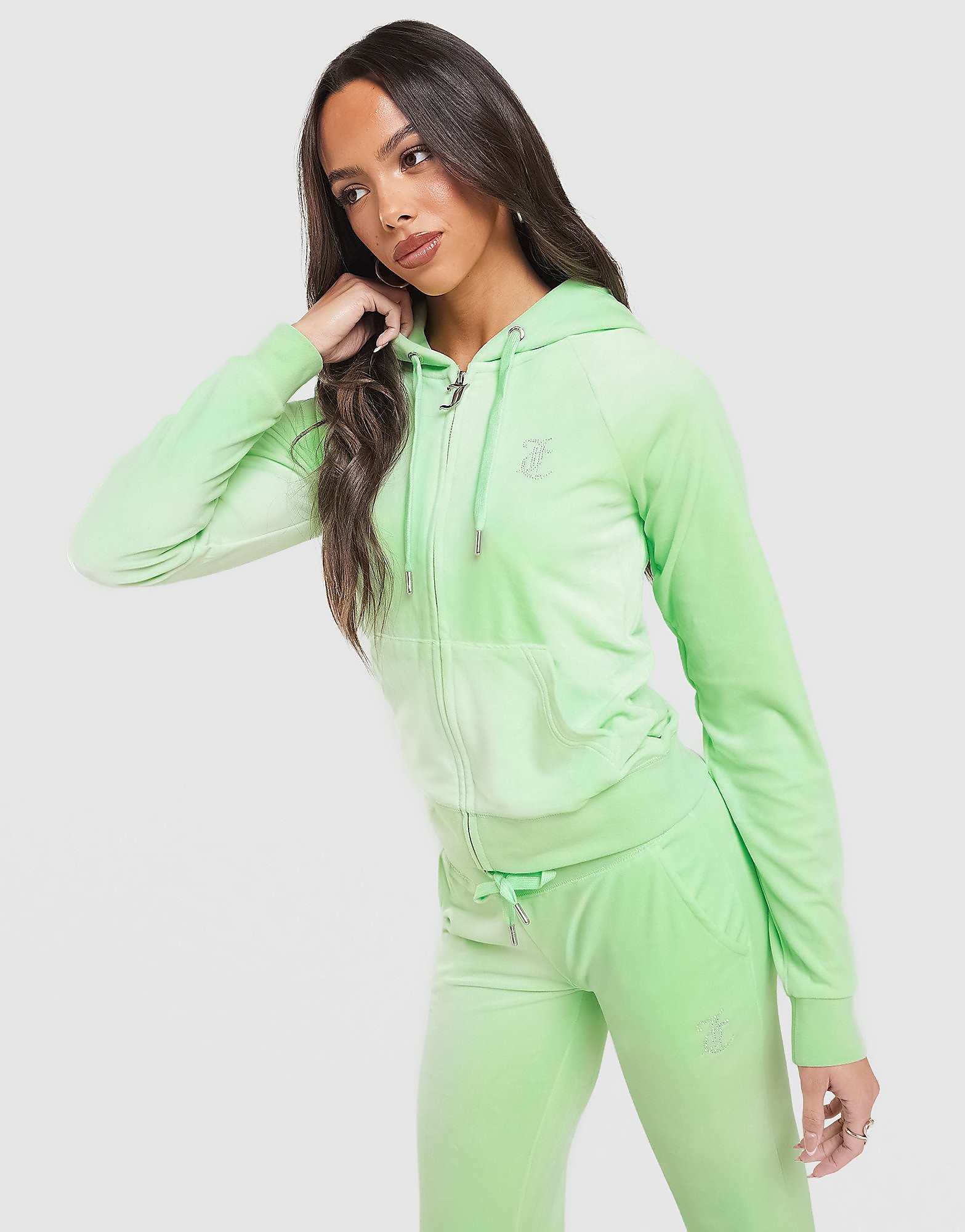 JUICY COUTURE Script Diamante Heart Hoodie - vue 1