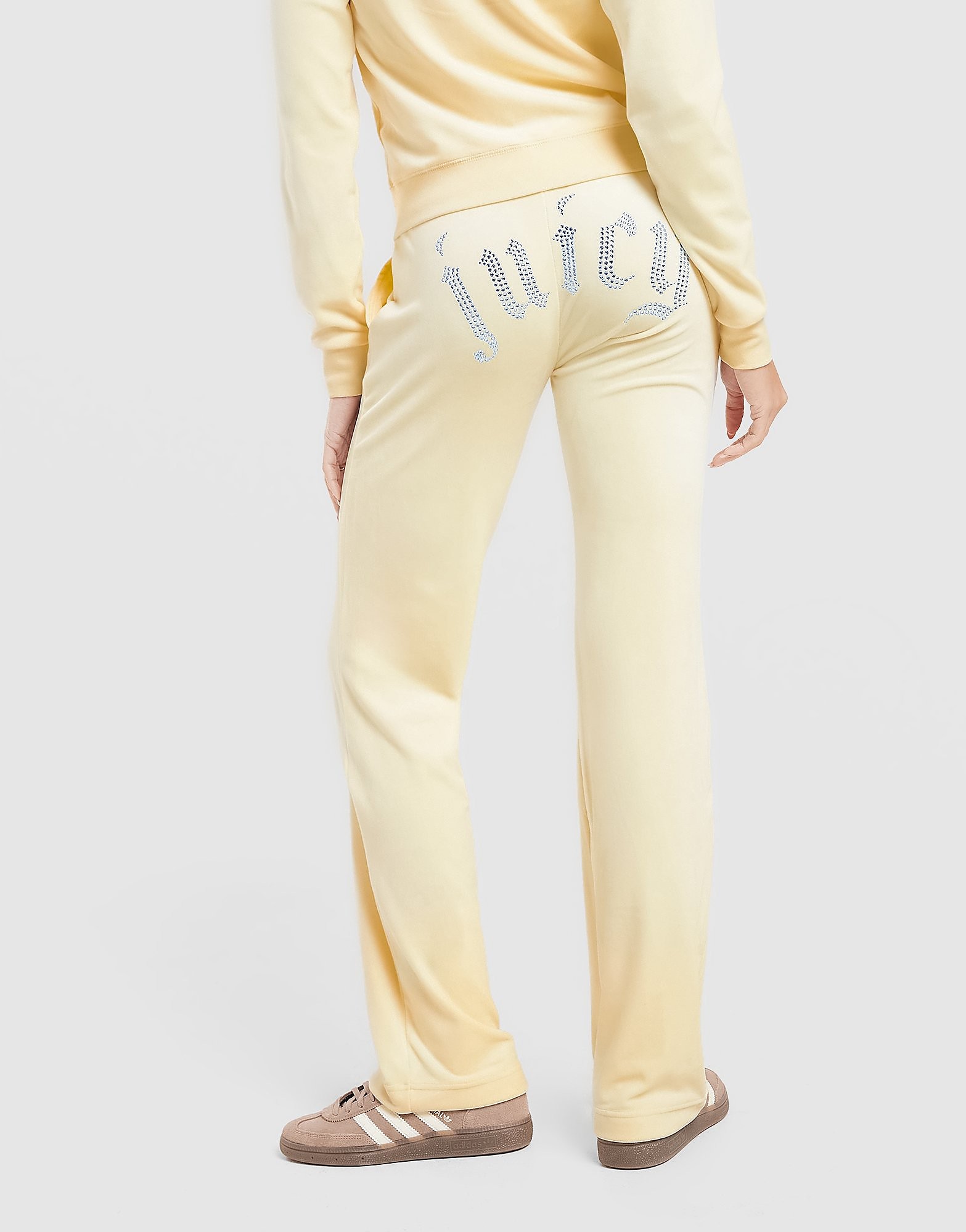 JUICY COUTURE Logo Diamante Track Pants Jaune Jaune - vue 1