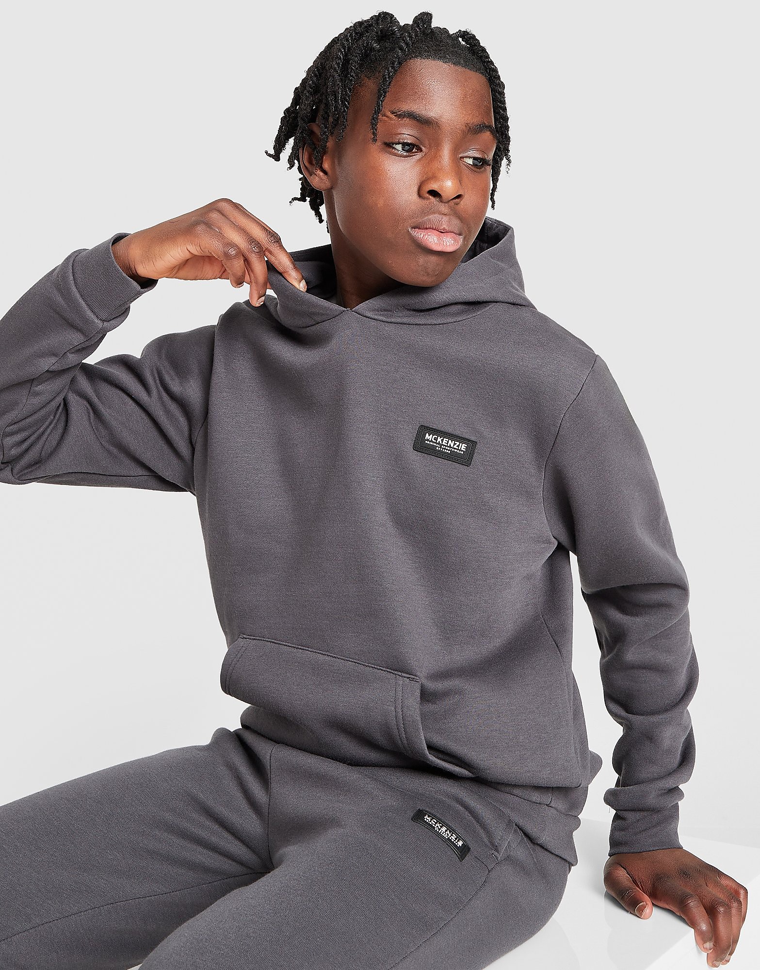 McKenzie Rocco Hoodie Junior, Grau