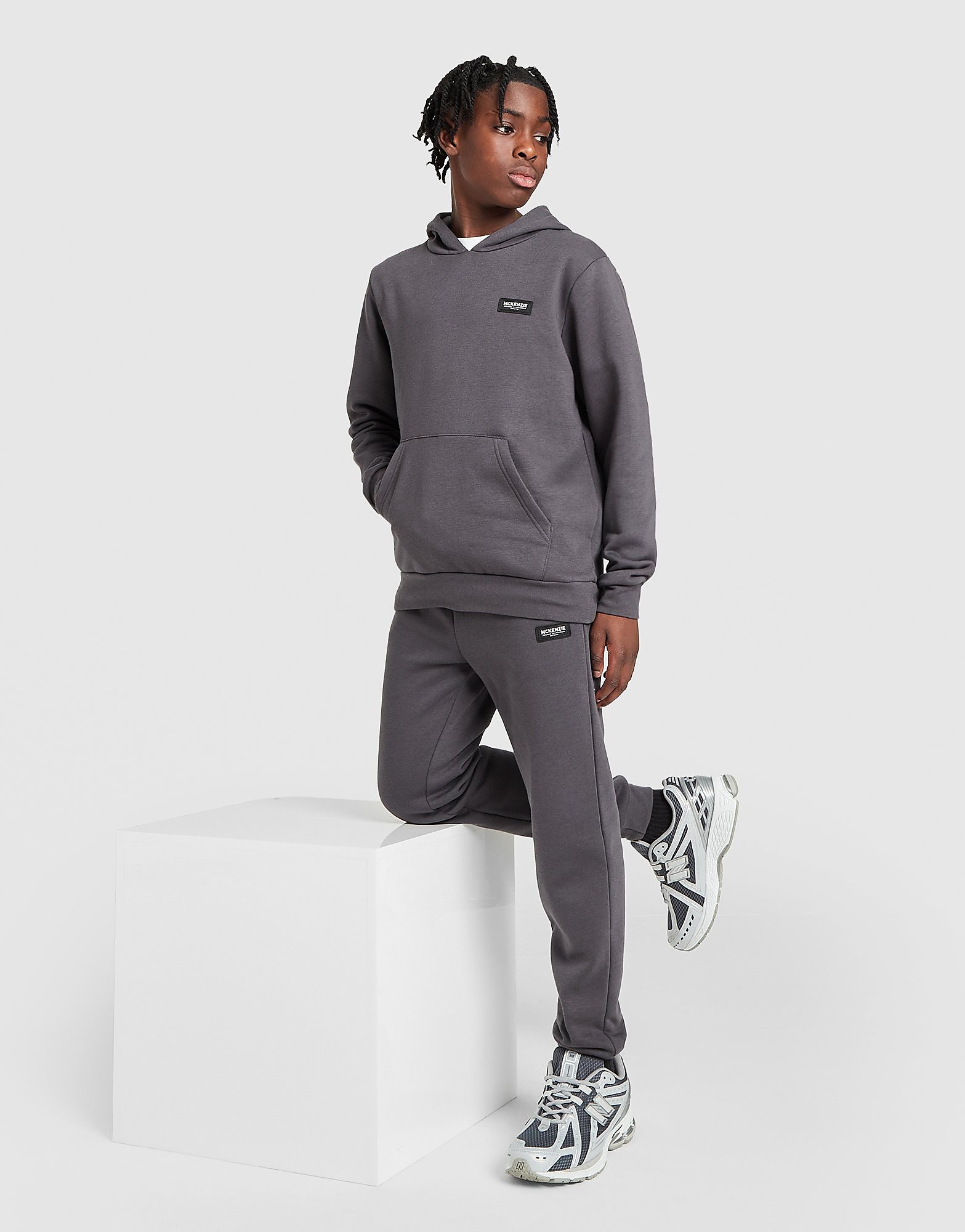 Rocco Fleece Joggers Junior, Grau