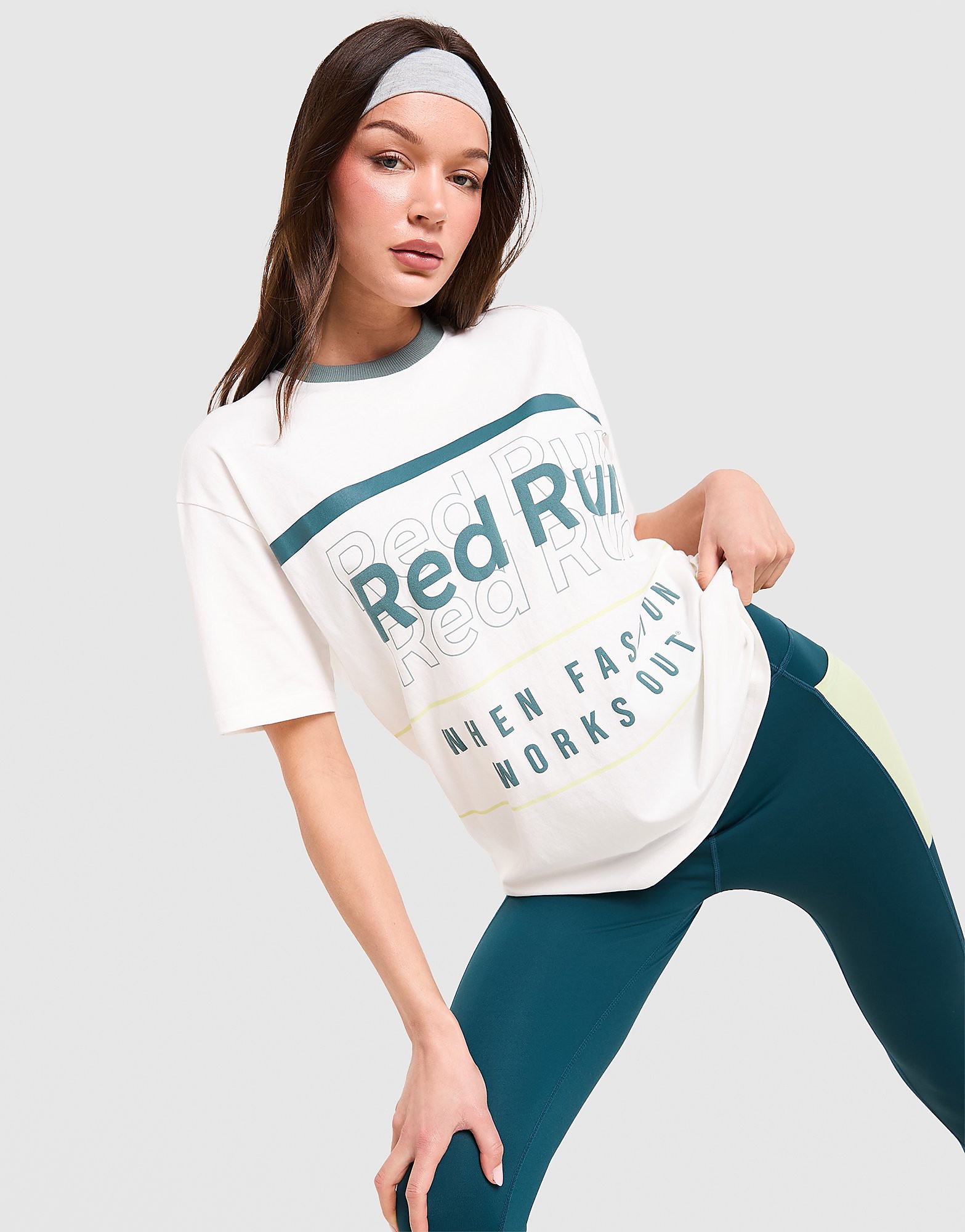 Run Activewear T shirt graphique oversize Skyline - vue 1