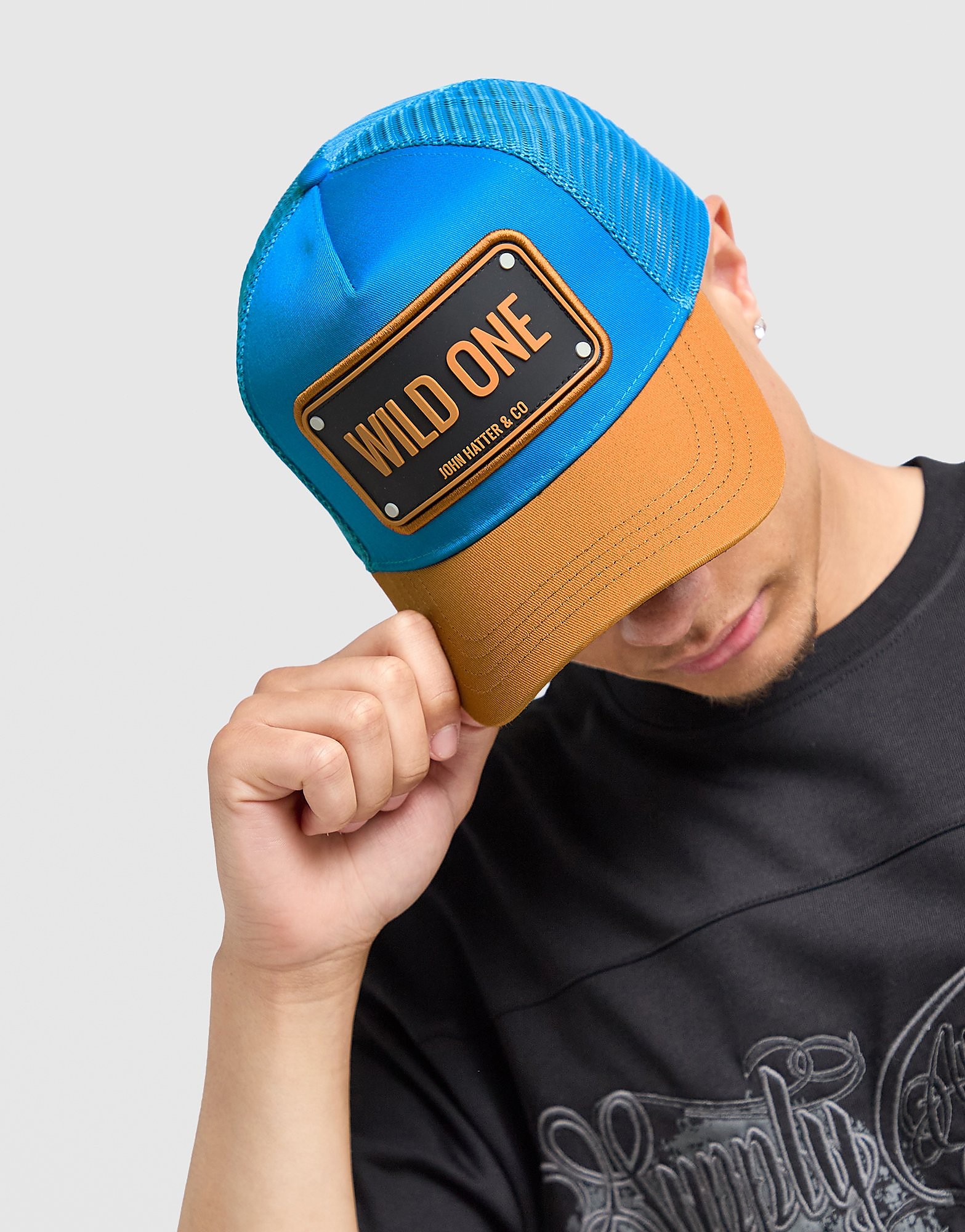Womens Wild One Rubber Trucker Cap - Blu, blu blu Donna taglia One Size