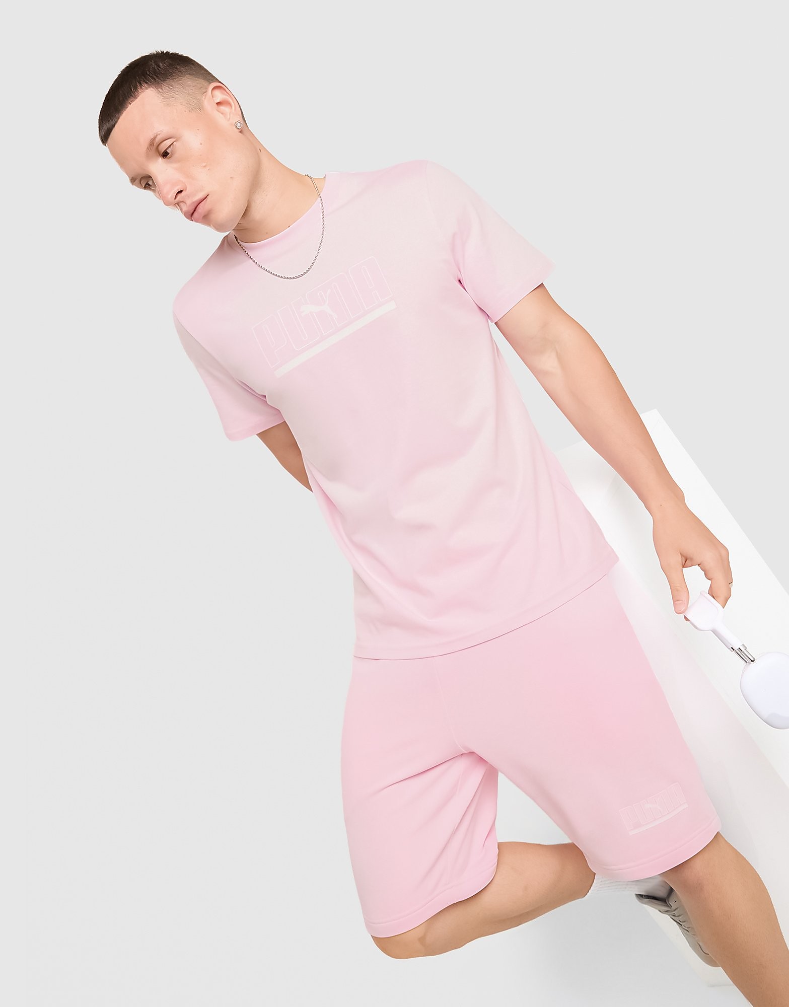 Sportswear T-Shirt - Herren, Rosa - male - Size: S