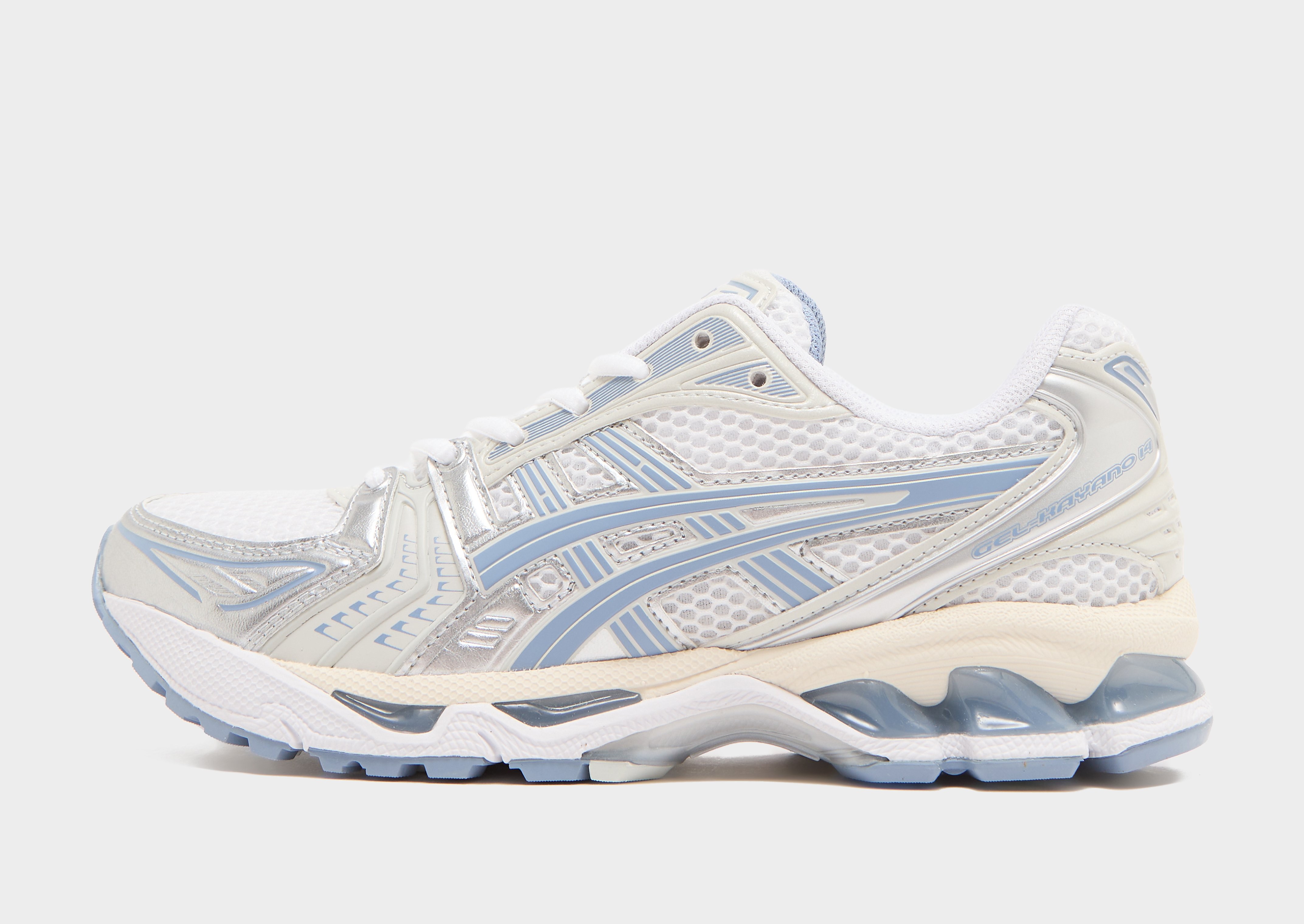 Asics Gel Kayano 14 damessneaker blauw en wit