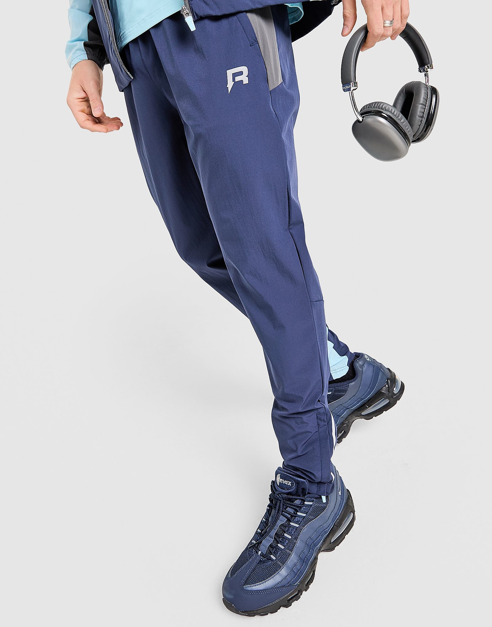 Reprimo Pantaloni Track Woven Flight, blu