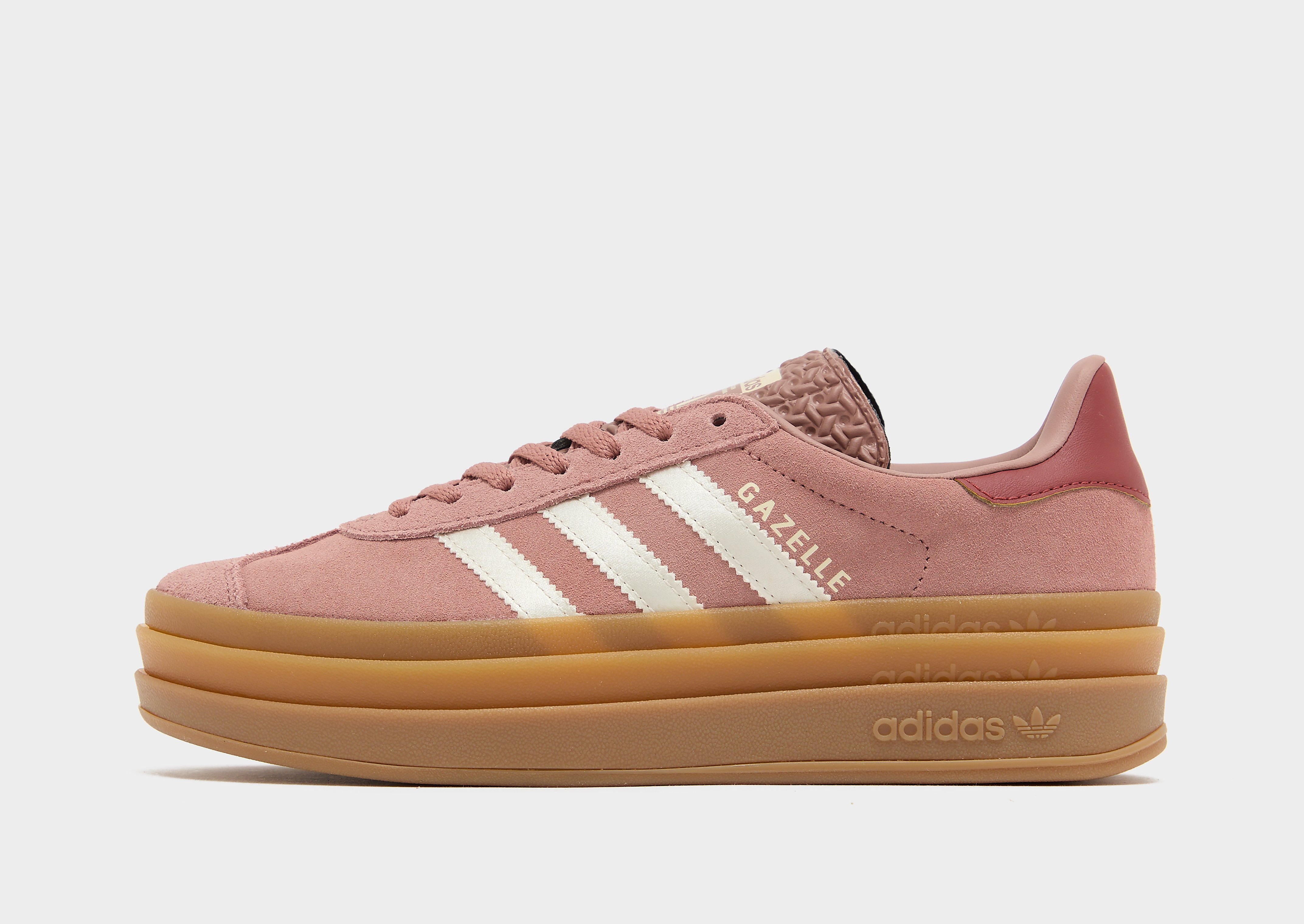 Adidas Gazelle Bold herensneaker bruin en wit