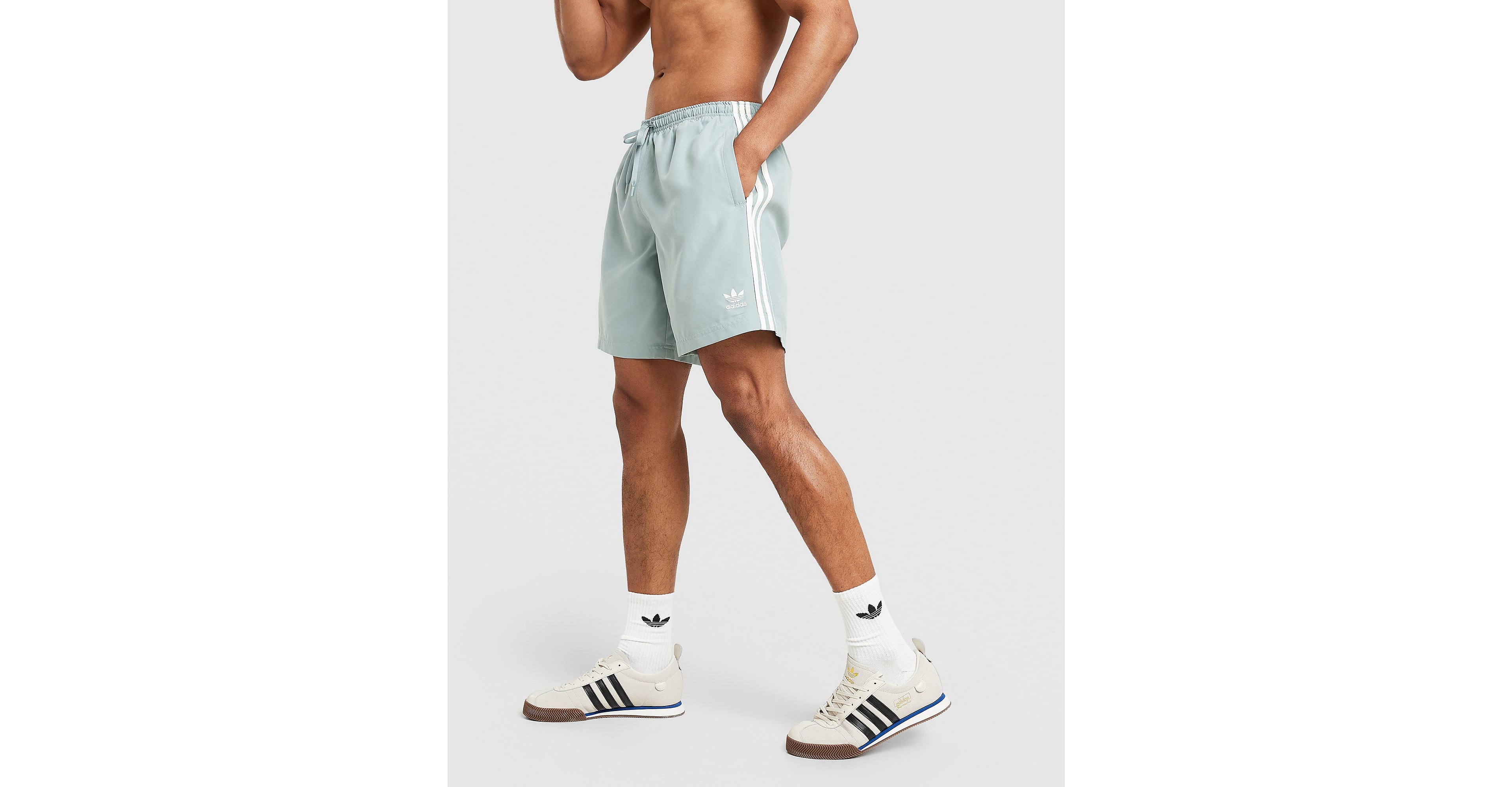 3-Stripes 8" Swim Shorts