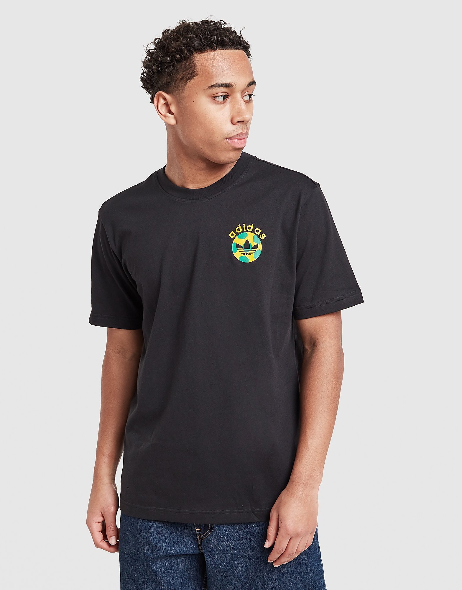 adidas Originals Retro Football Graphic T Shirt - vue 1